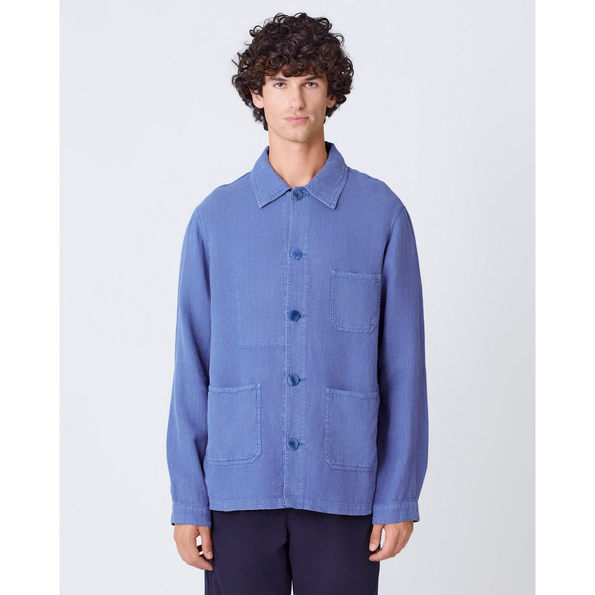 La Paz Baptista Linen Indigo Jacket | Clove & Creek