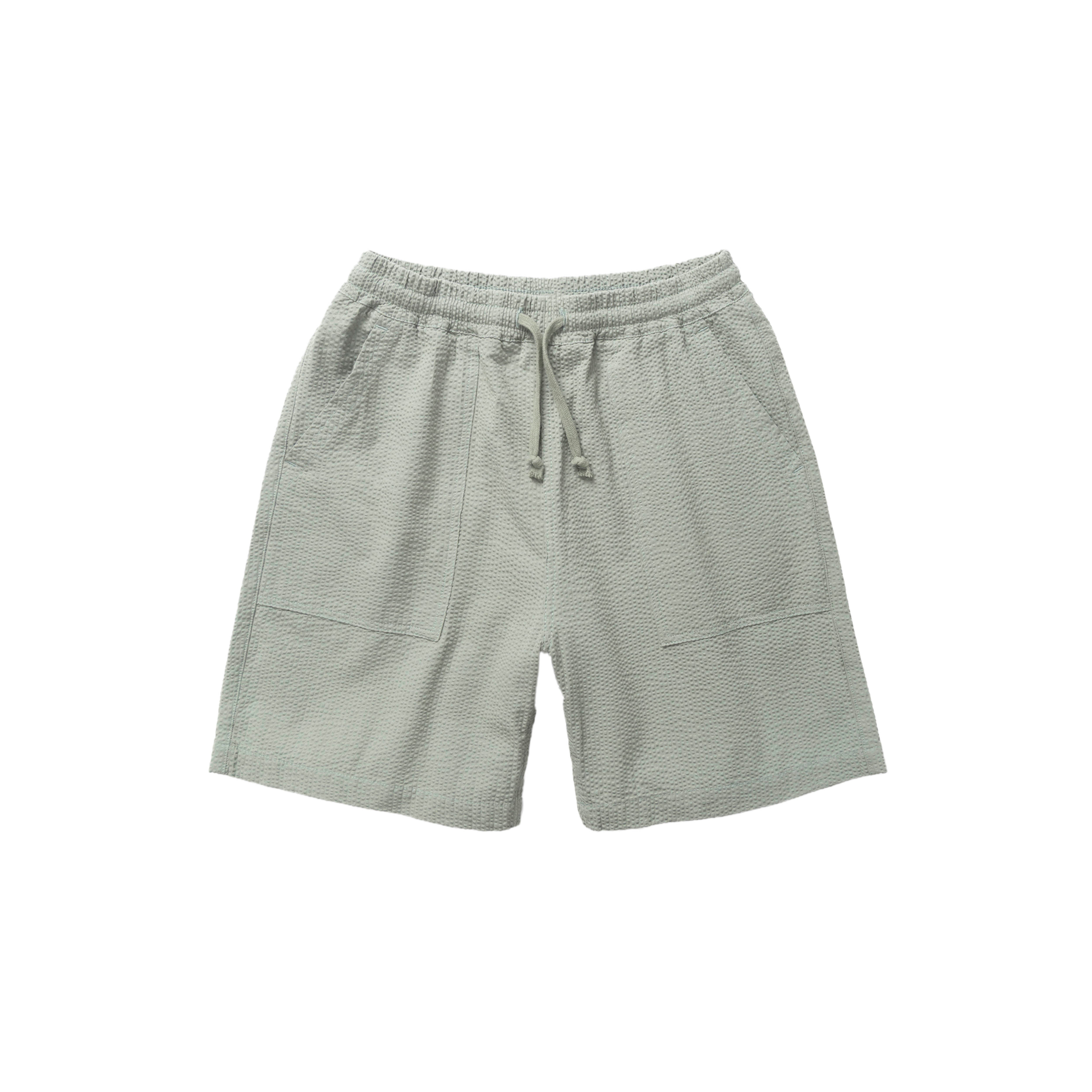 Service Works Seersucker Shorts in Sage | Clove & Creek