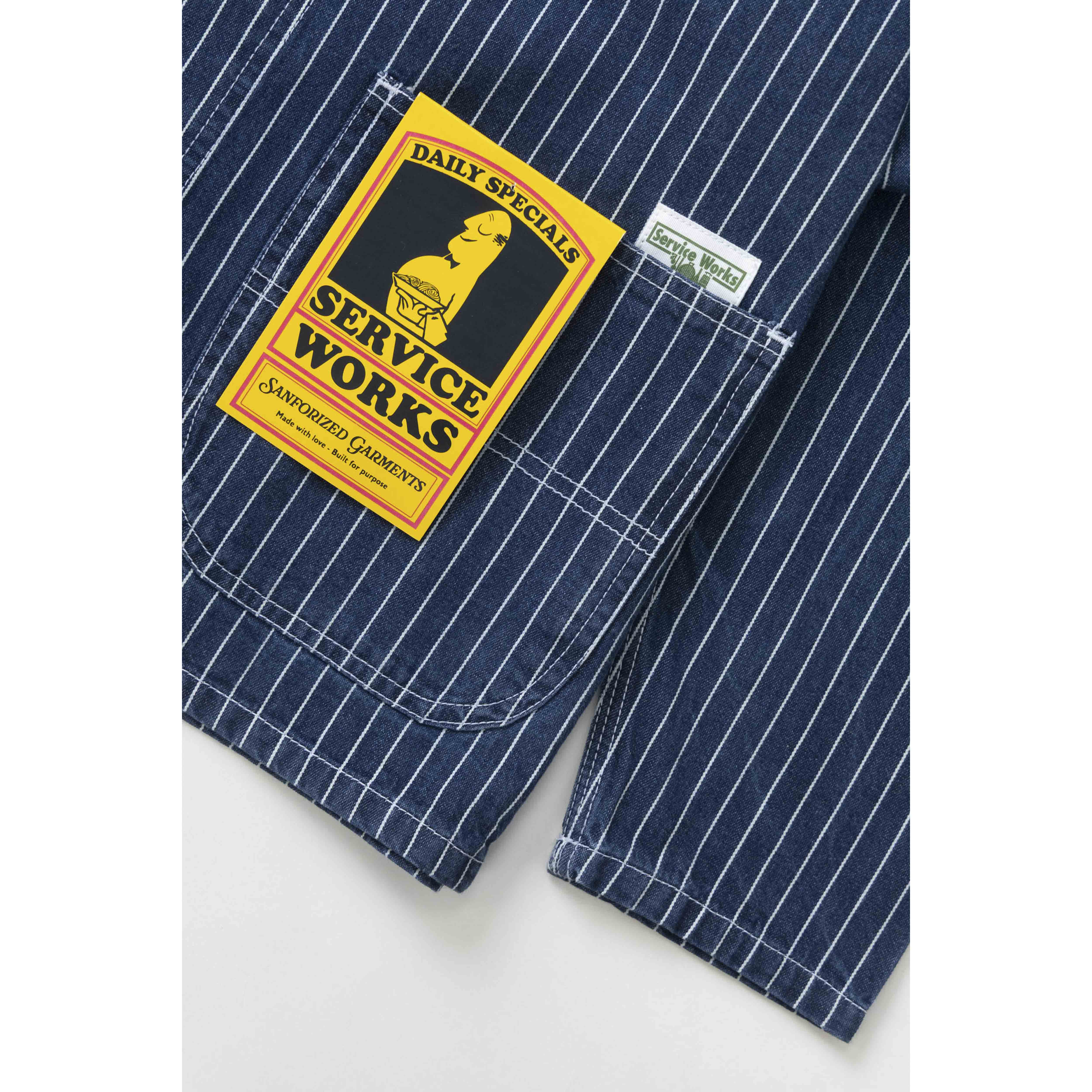 Service Works Pinstripe Denim Coverall | Clove & Creek