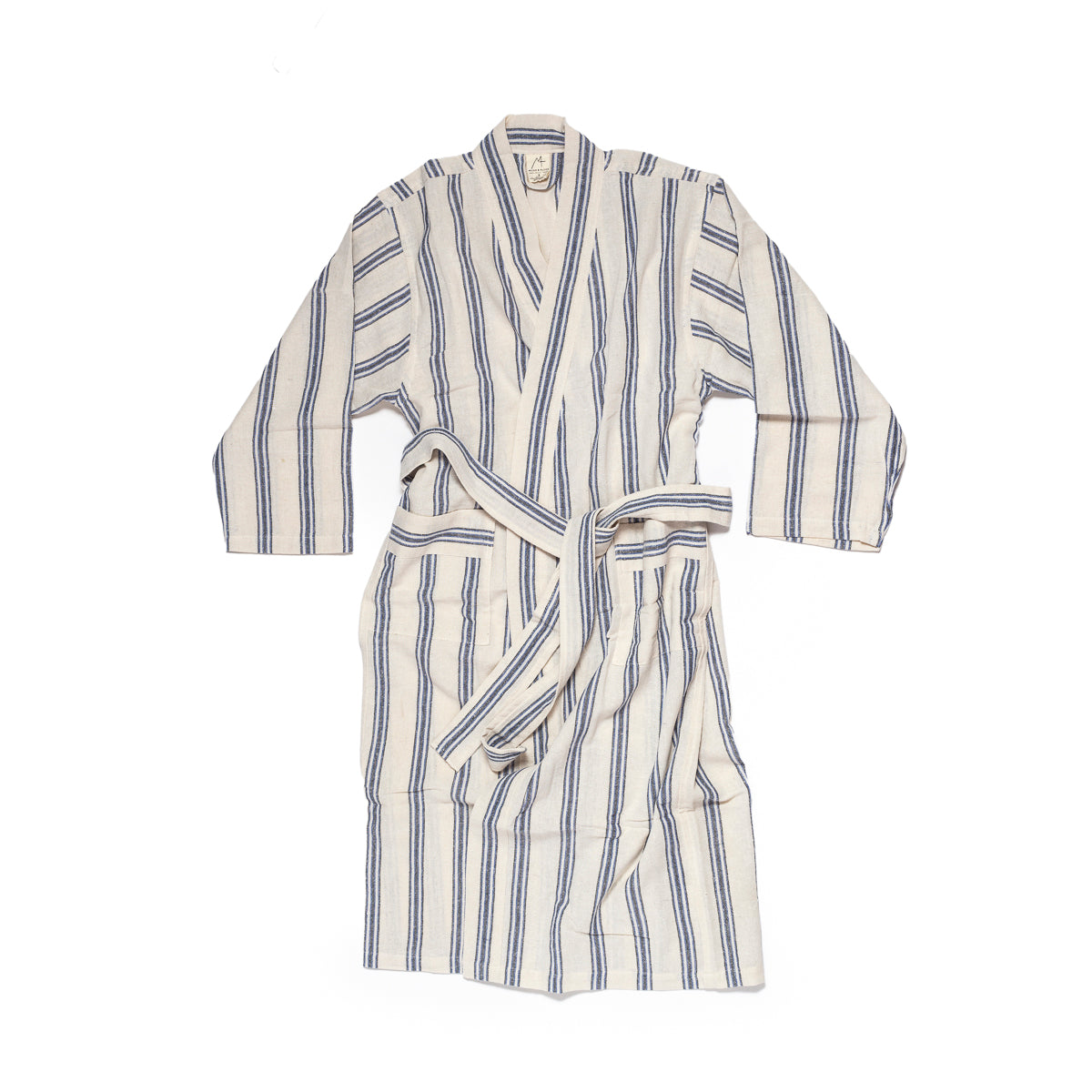 Sapphire Cotton Linen Robe S Sapphire Cotton Linen Robe S