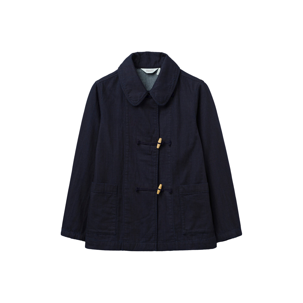 Toast Double Faced Indigo Duffle Jacket