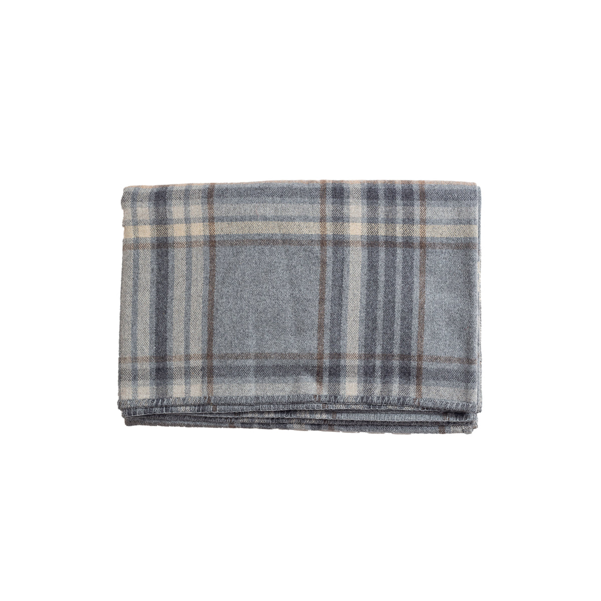 Large Melin Tregwynt Gray Welsh Blanket Clove & Creek