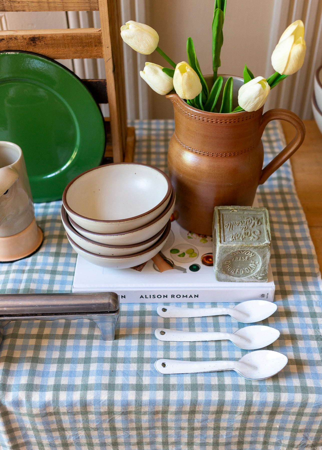 Enamel Steel Spoon