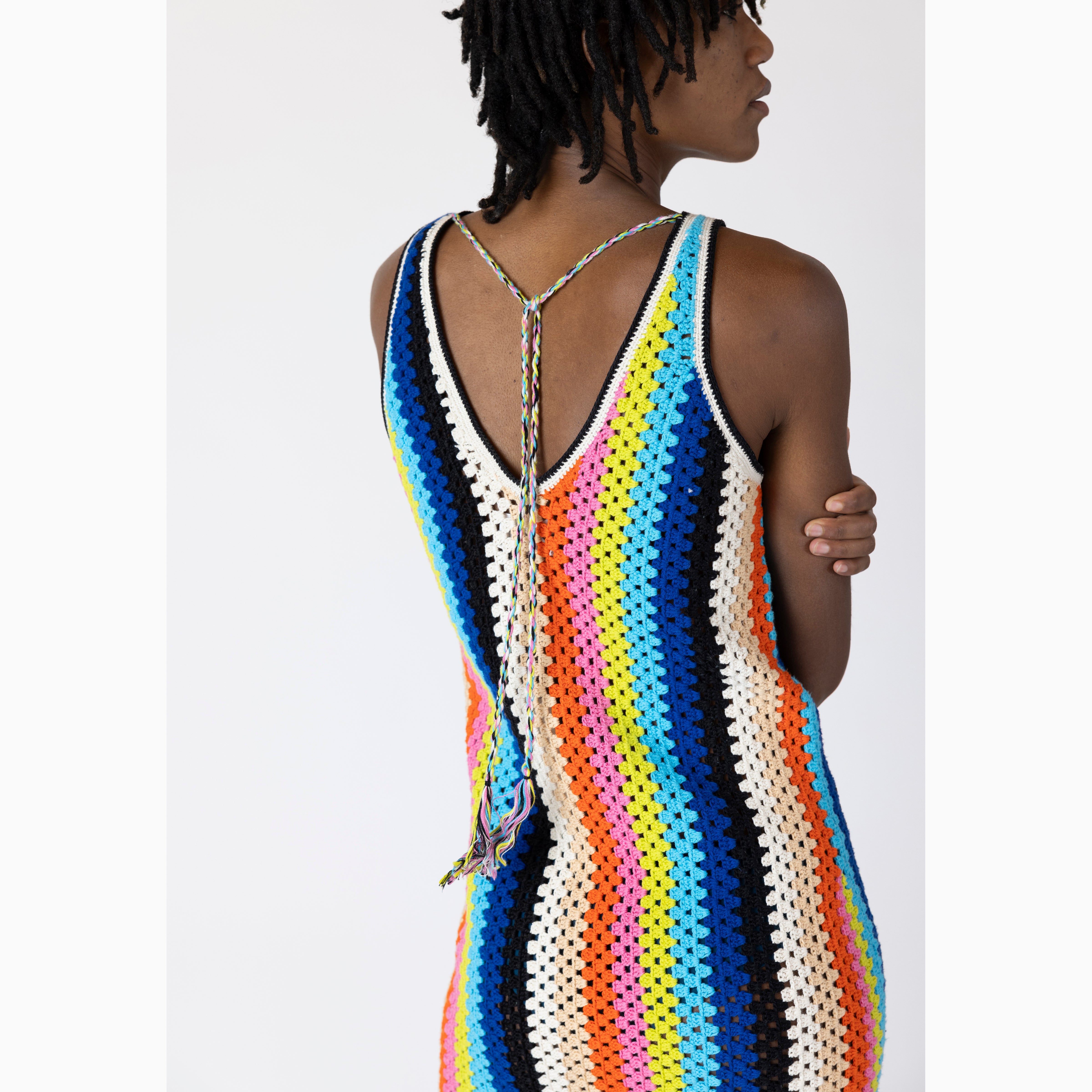 Eleven Six Natalie Crochet Dress Multi Color