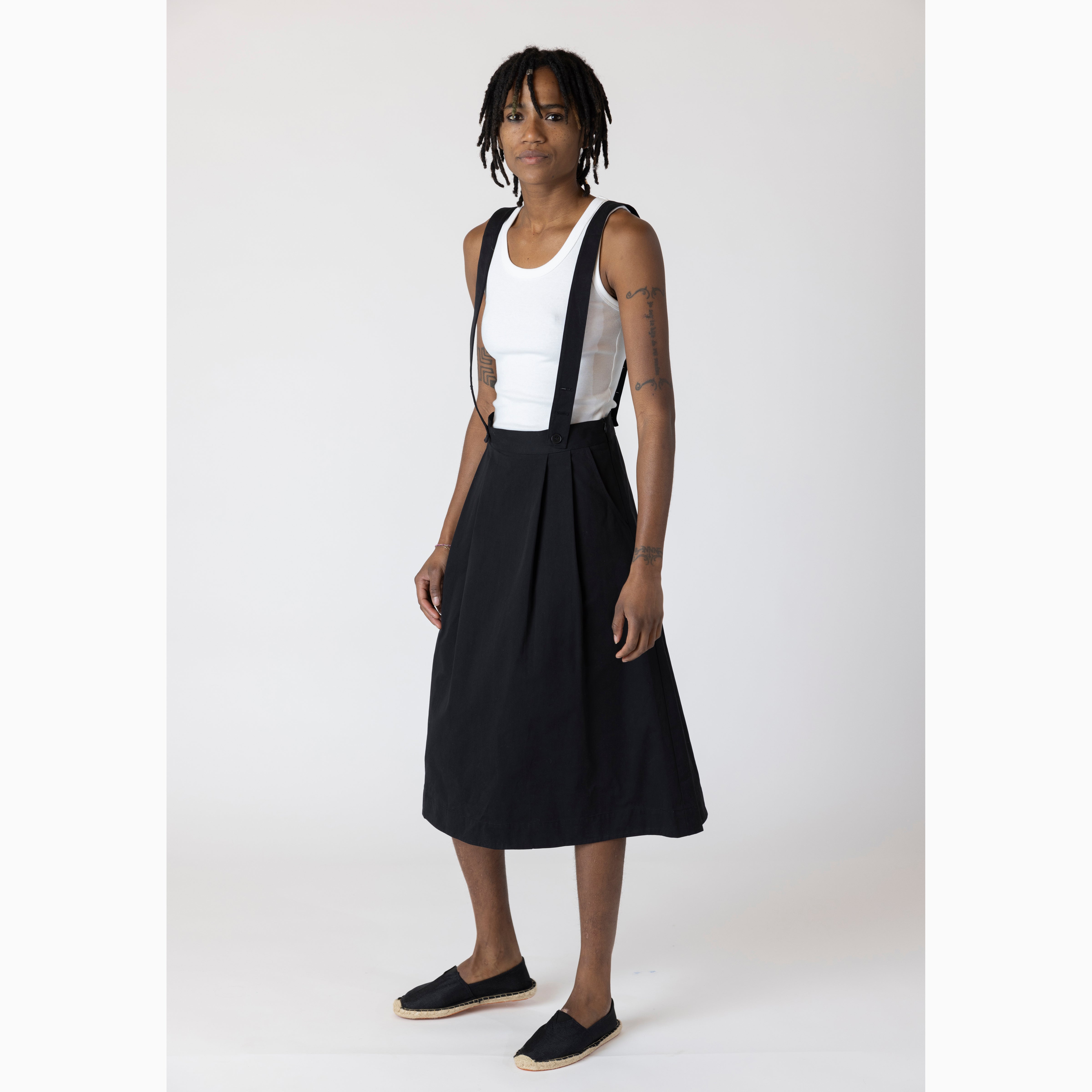 Le Mont Saint Michel Jelime Skirt With Straps Black