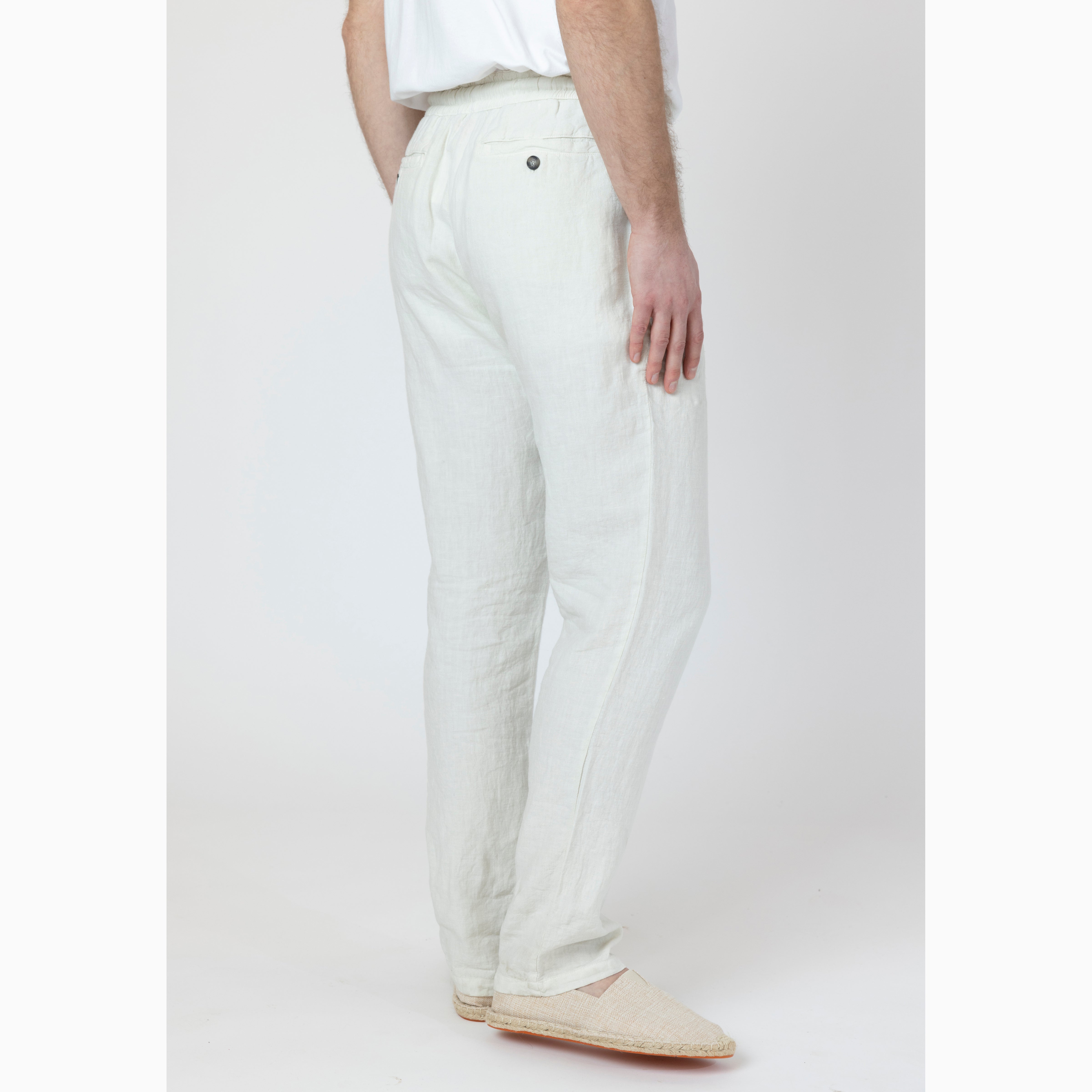 Armor Lux Linen Pants Oyster