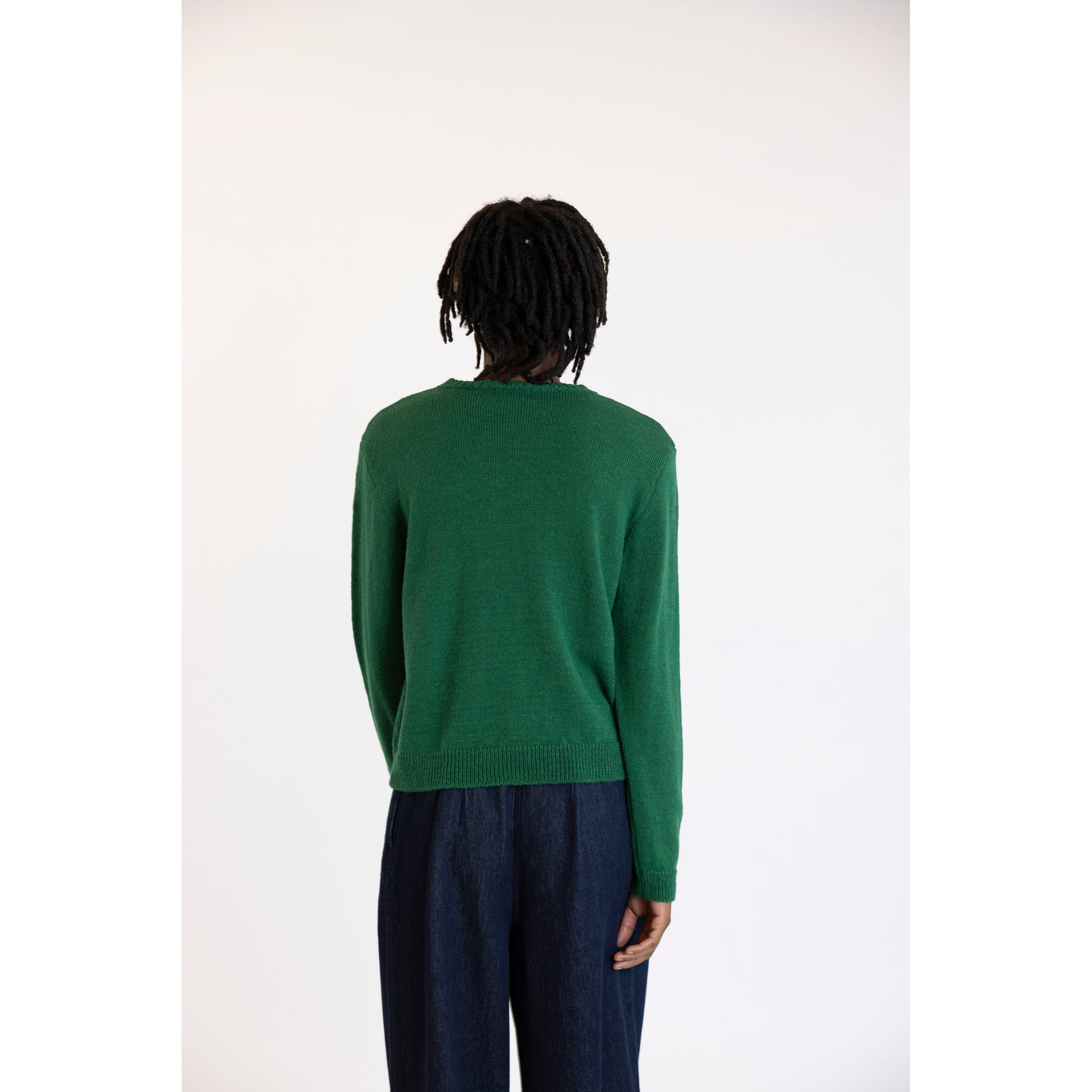 Le Mont Saint Michel Sloria Eyelet Sweater Green