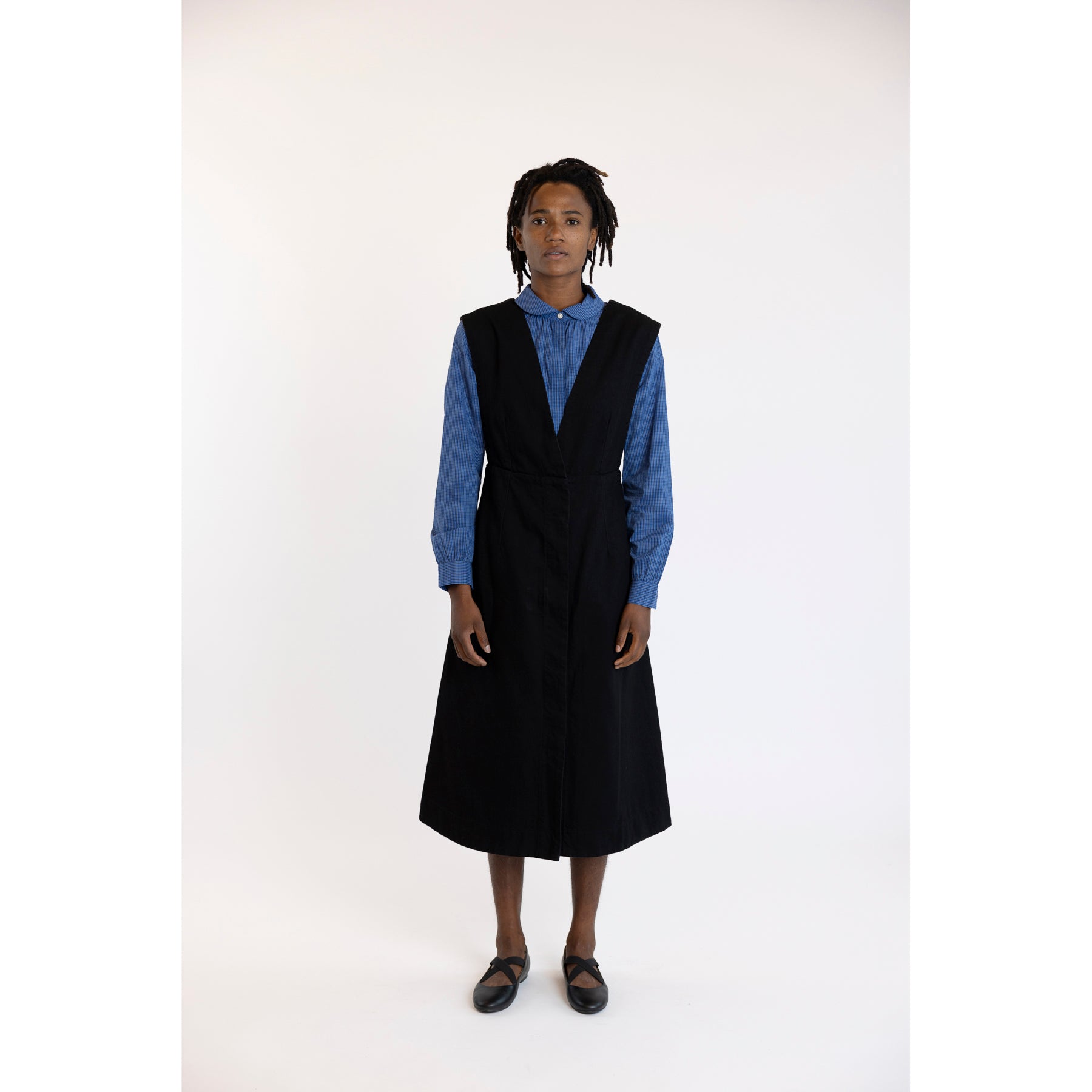 Toast Black Denim Pinafore Dress | Clove & Creek Toast Black Denim Pinafore Dress | Clove & Creek