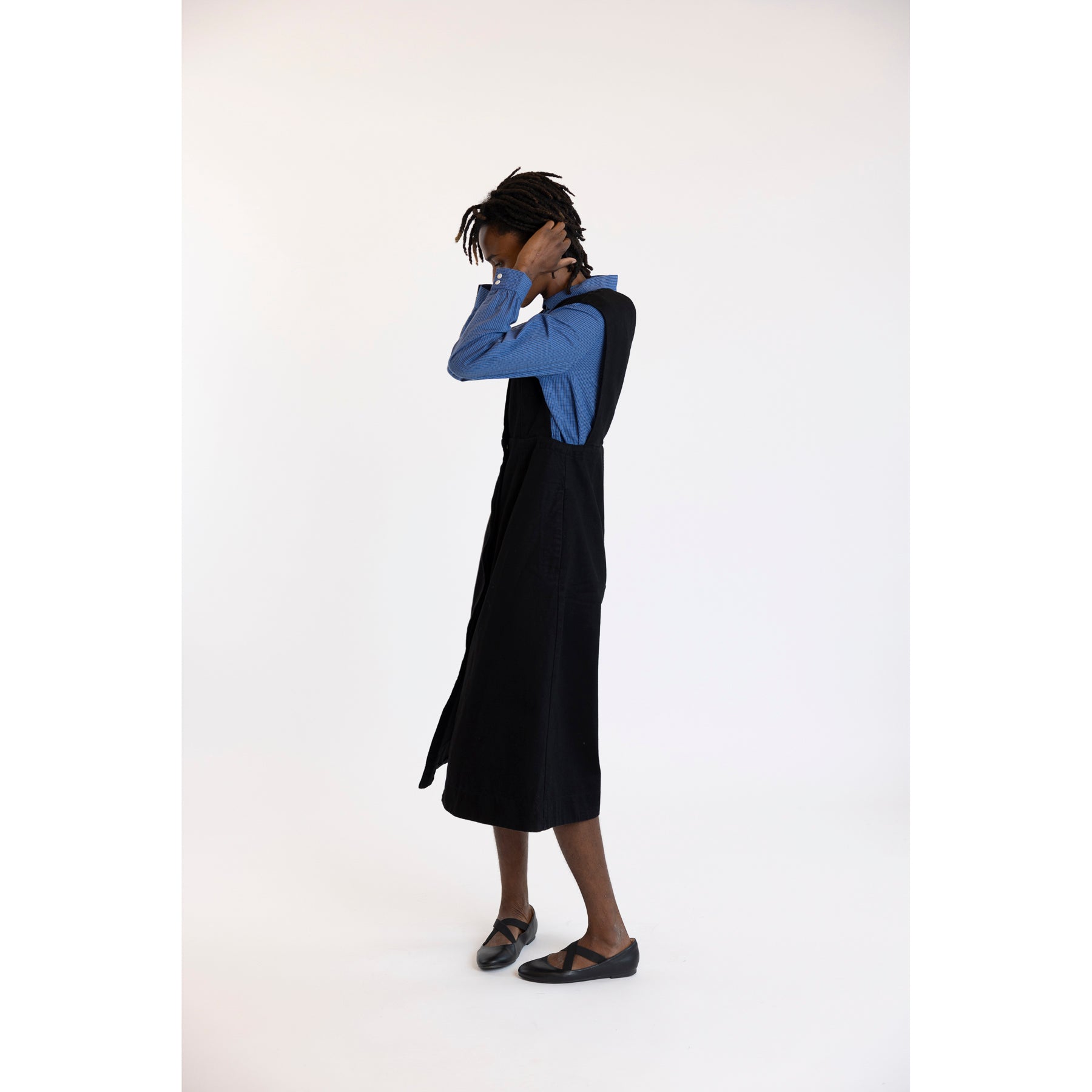 Toast Black Denim Pinafore Dress | Clove & Creek Toast Black Denim Pinafore Dress | Clove & Creek