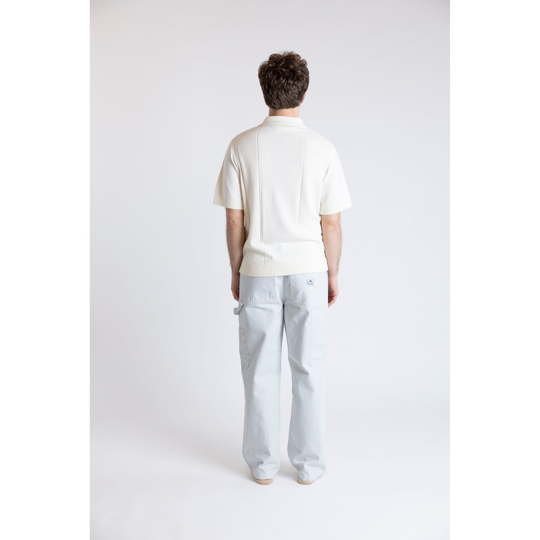 Foret Astern Short Sleeve Knit Polo Cloud