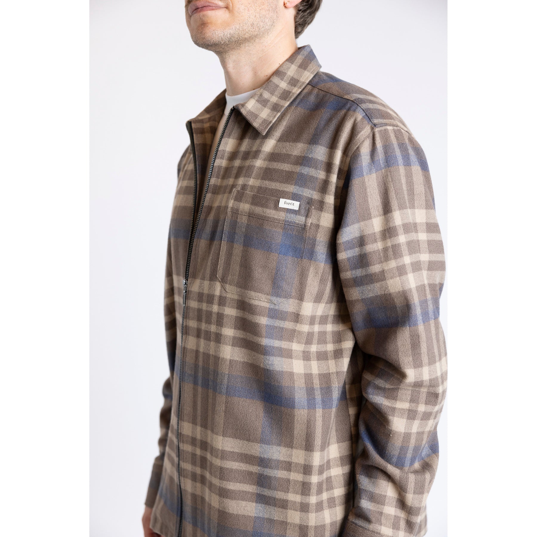 Foret Cabin Zip Shirt Check