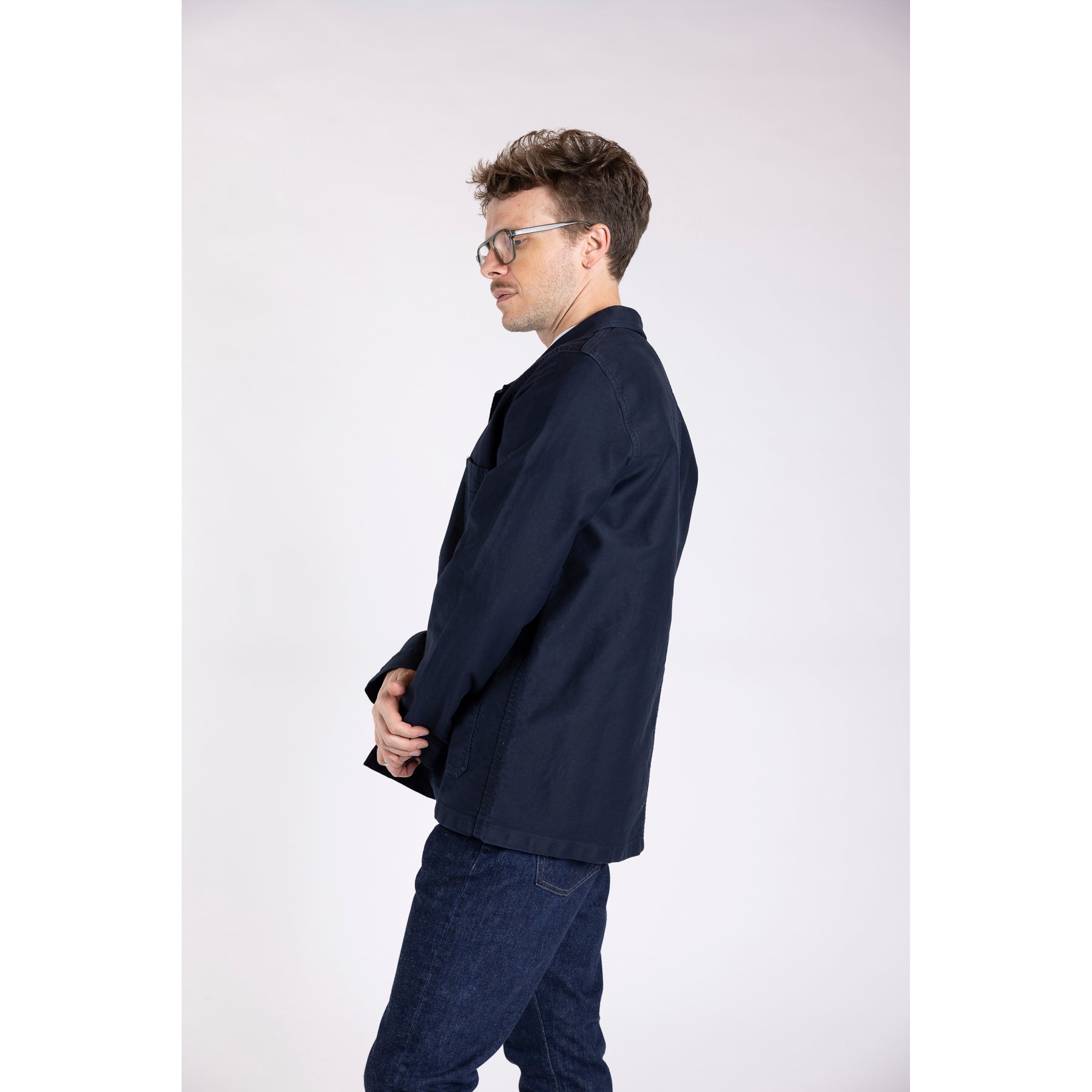 Le Mont Saint Michel Work Jacket Navy | Clove & Creek