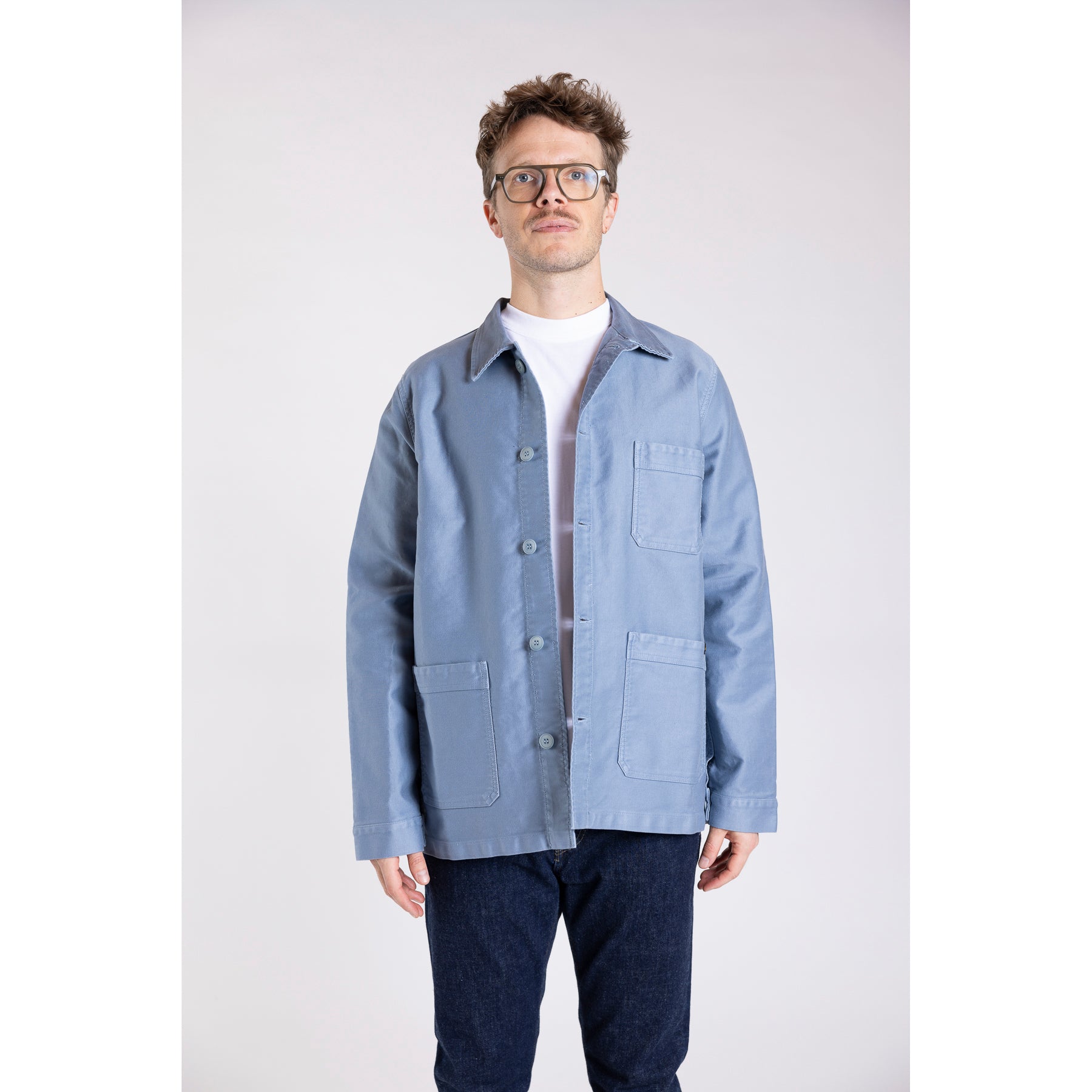 Le Mont Saint Michel Sky Blue Jacket | Clove & Creek