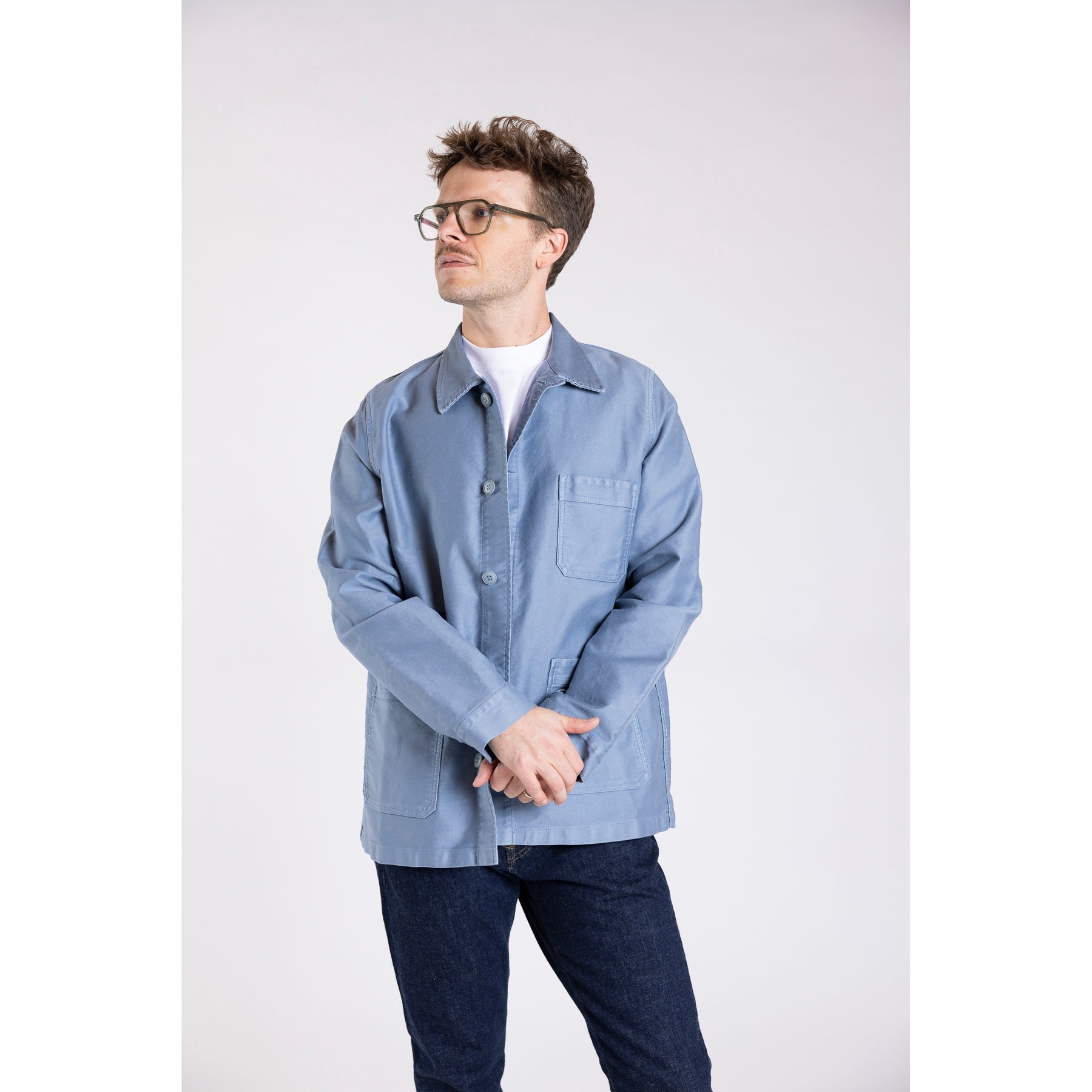 Le Mont Saint Michel Sky Blue Jacket | Clove & Creek