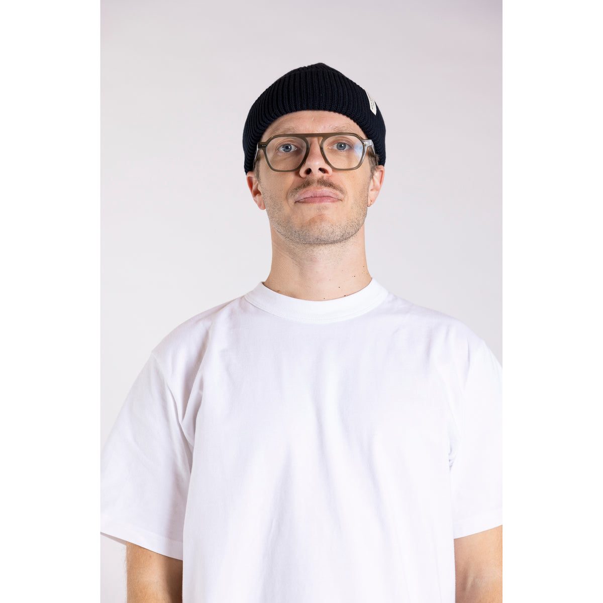 Merz b. Schwanen Knit Watch Cap Dark Navy