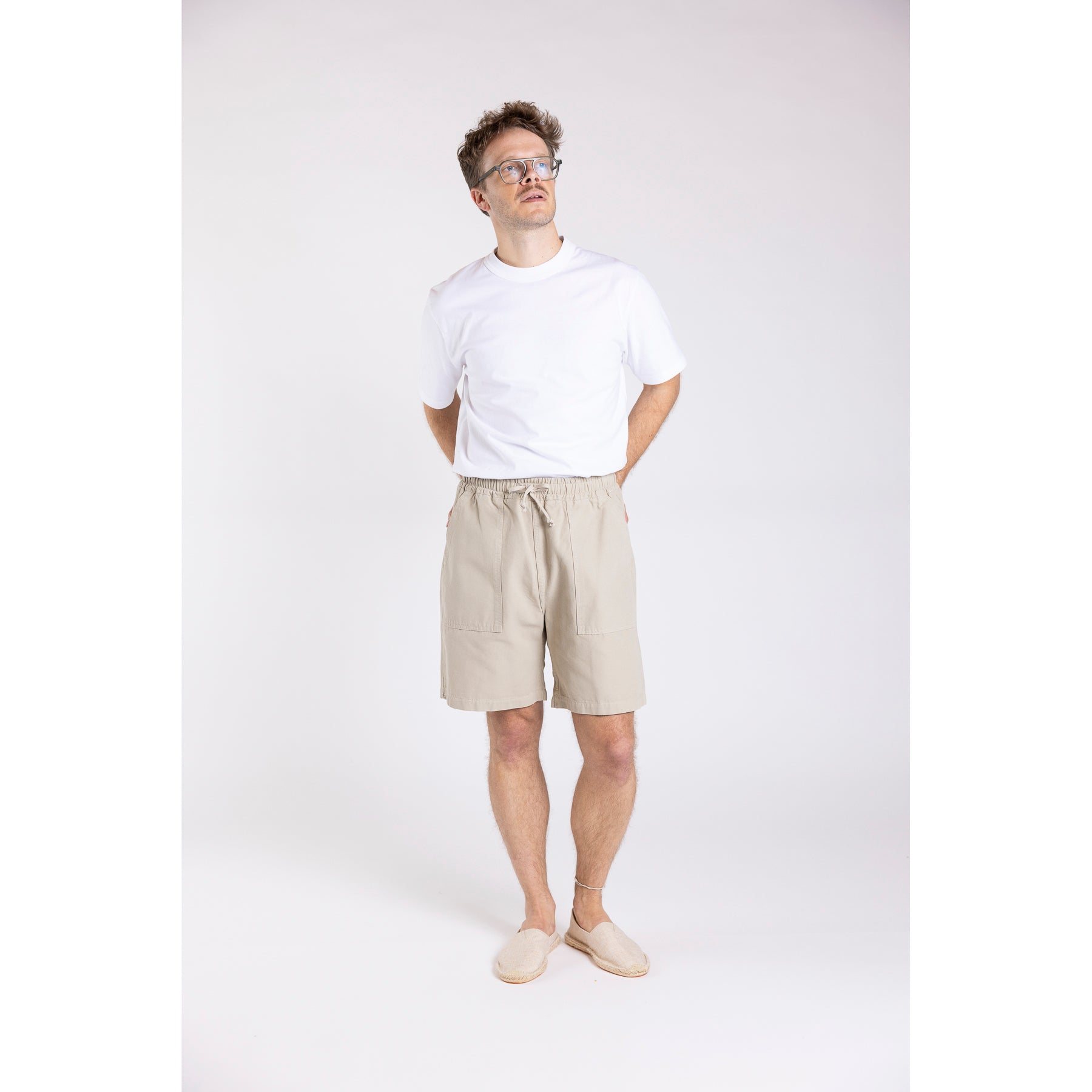 Service Works Canvas Chef Shorts in Stone | Clove & Creek
