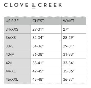 Armor Lux Size Chart