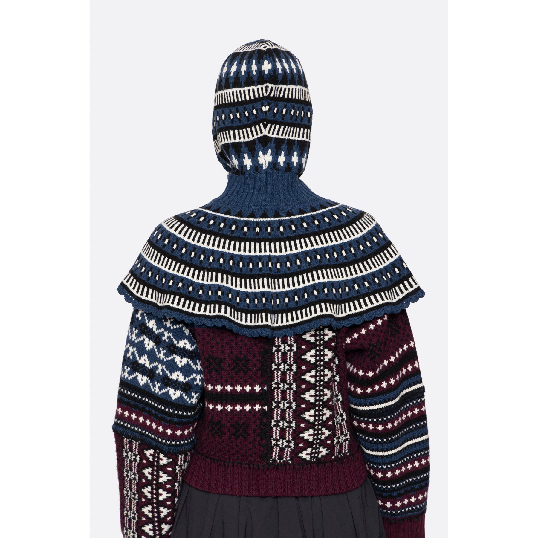 Sea New York Linea Fair Isle Balaclava in Blue