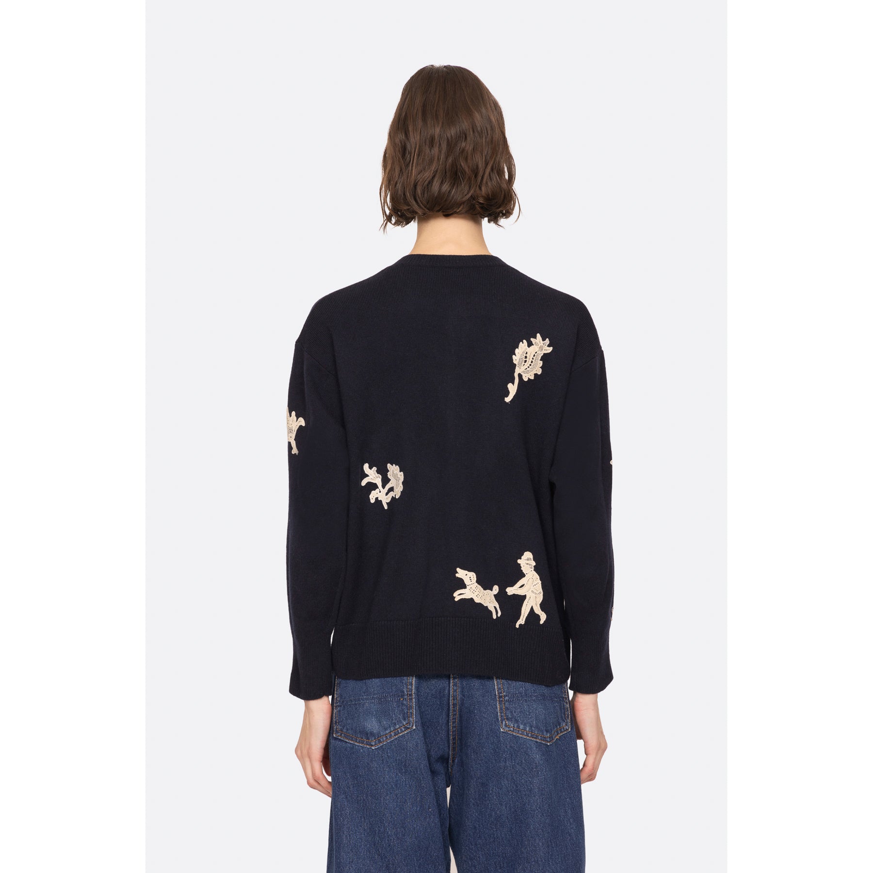 Sea New York Mika Applique Cardigan