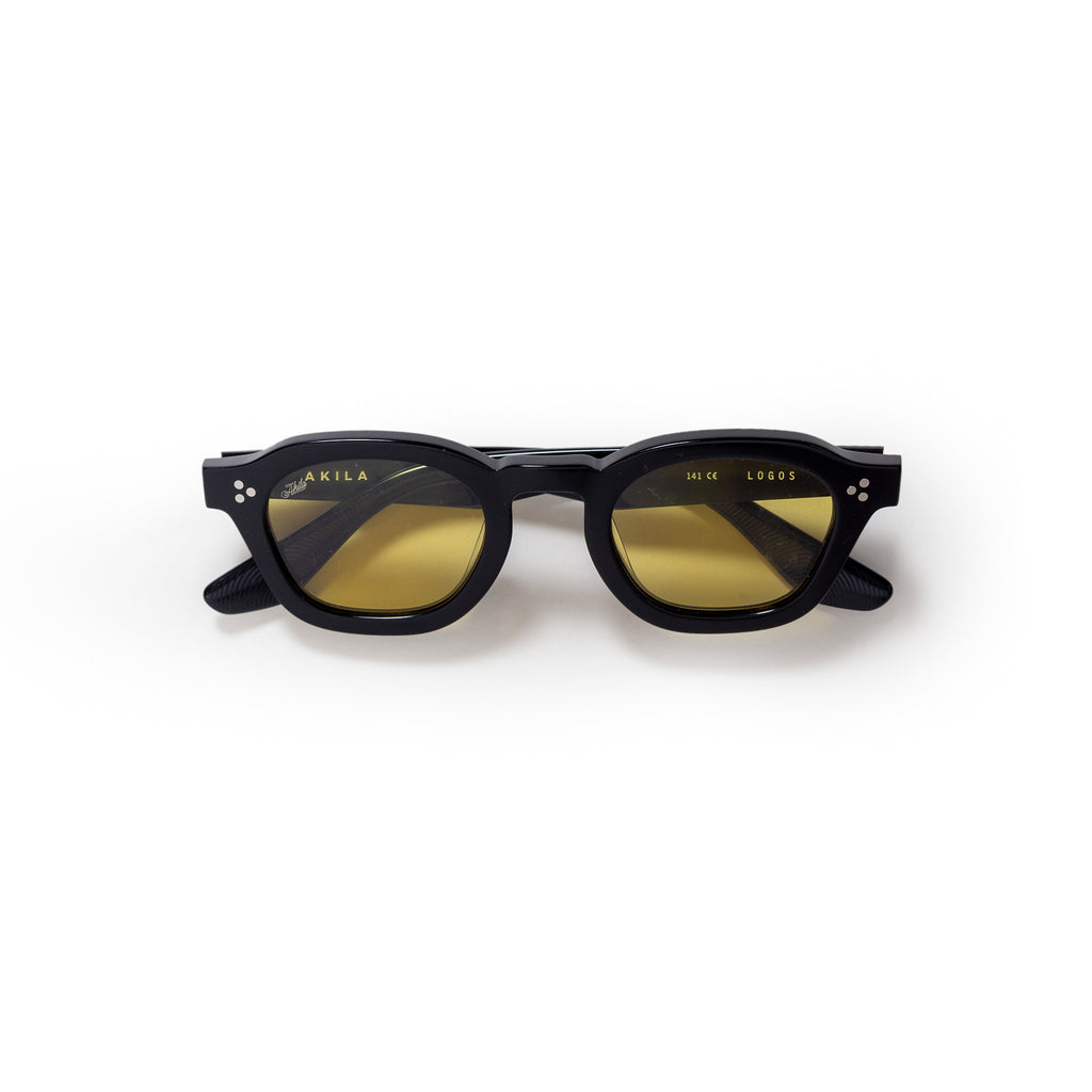 Akila Logos Black and Yellow Sunglasses