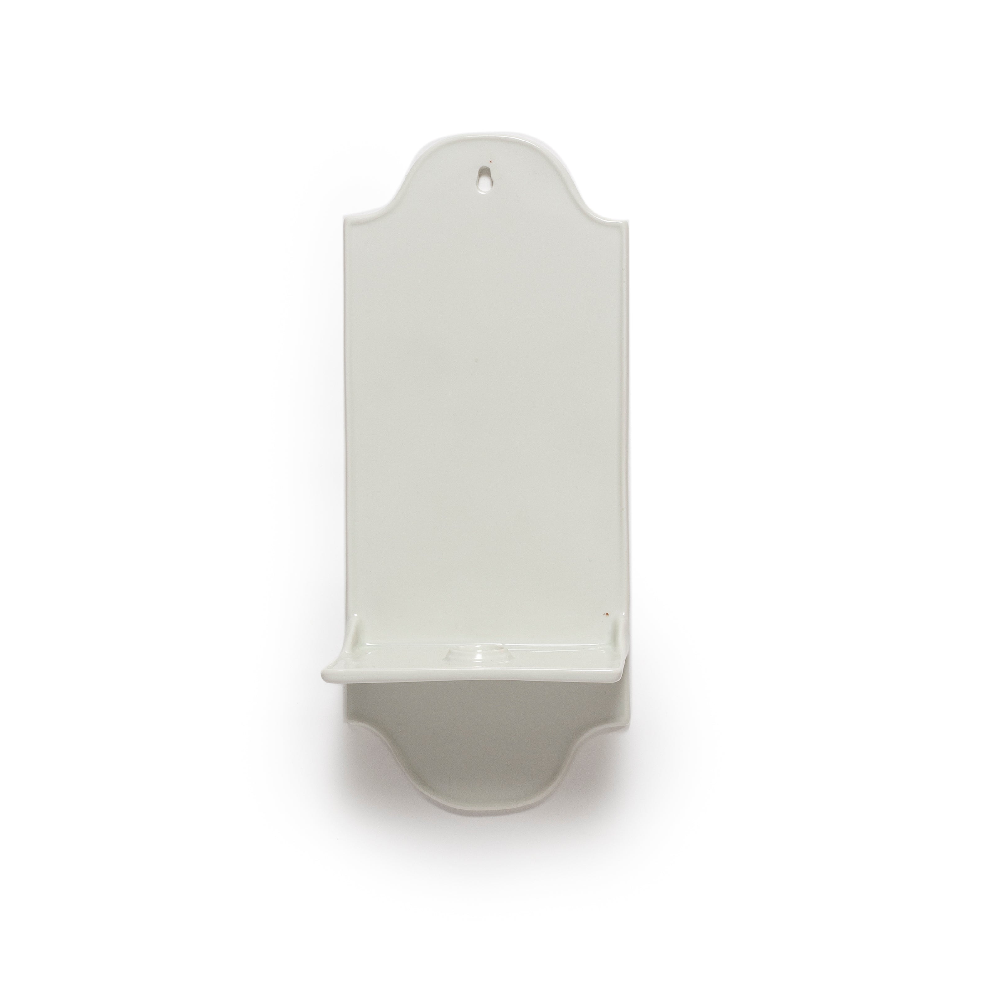 White wall mounted candle holder