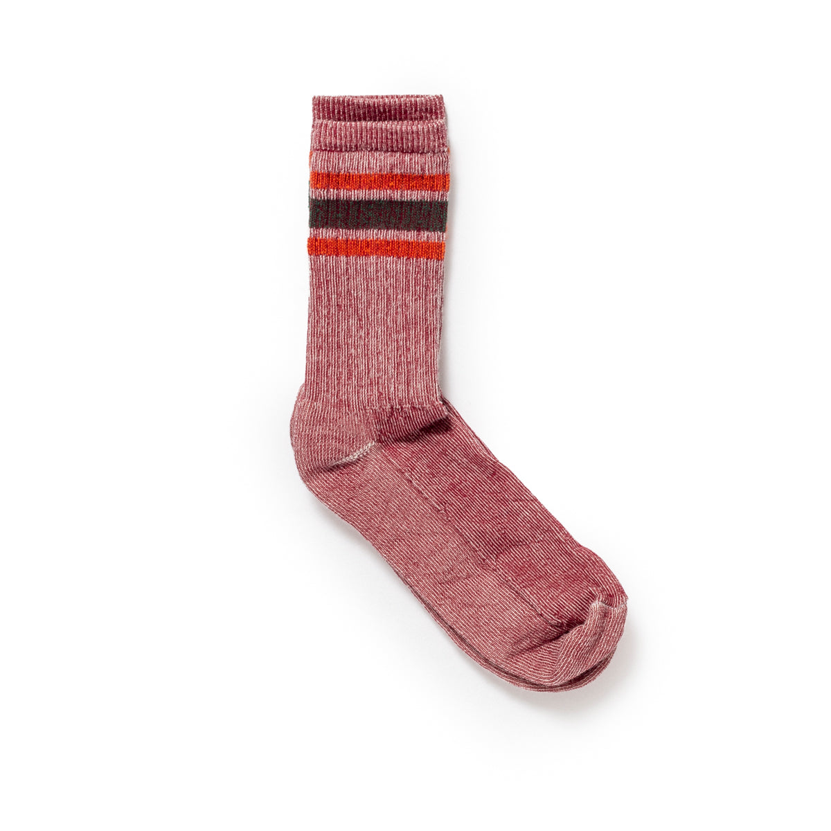 American Trench Merino Activity Crew Sock in Maroon