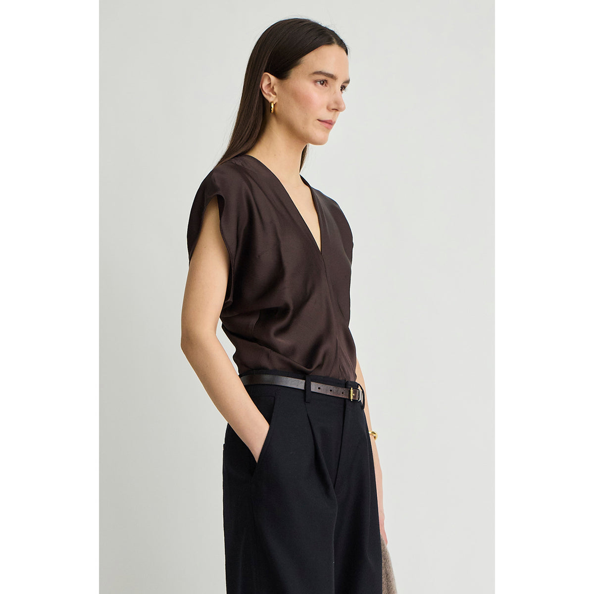 Apiece Apart Monde Drape Bias Top
