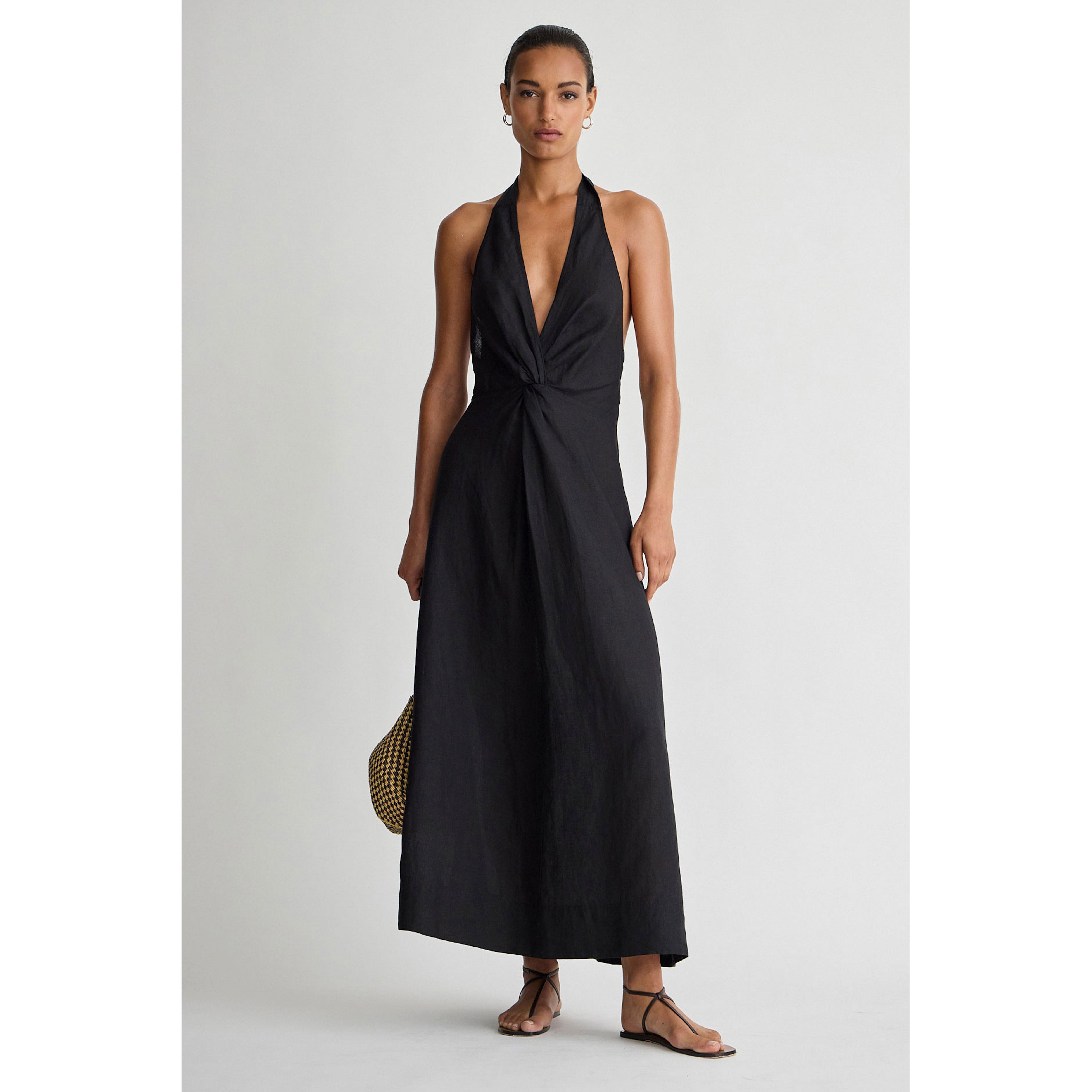 Apiece Apart Salome Halter Maxi in Black | Clove & Creek Apiece Apart Salome Halter Maxi in Black | Clove & Creek