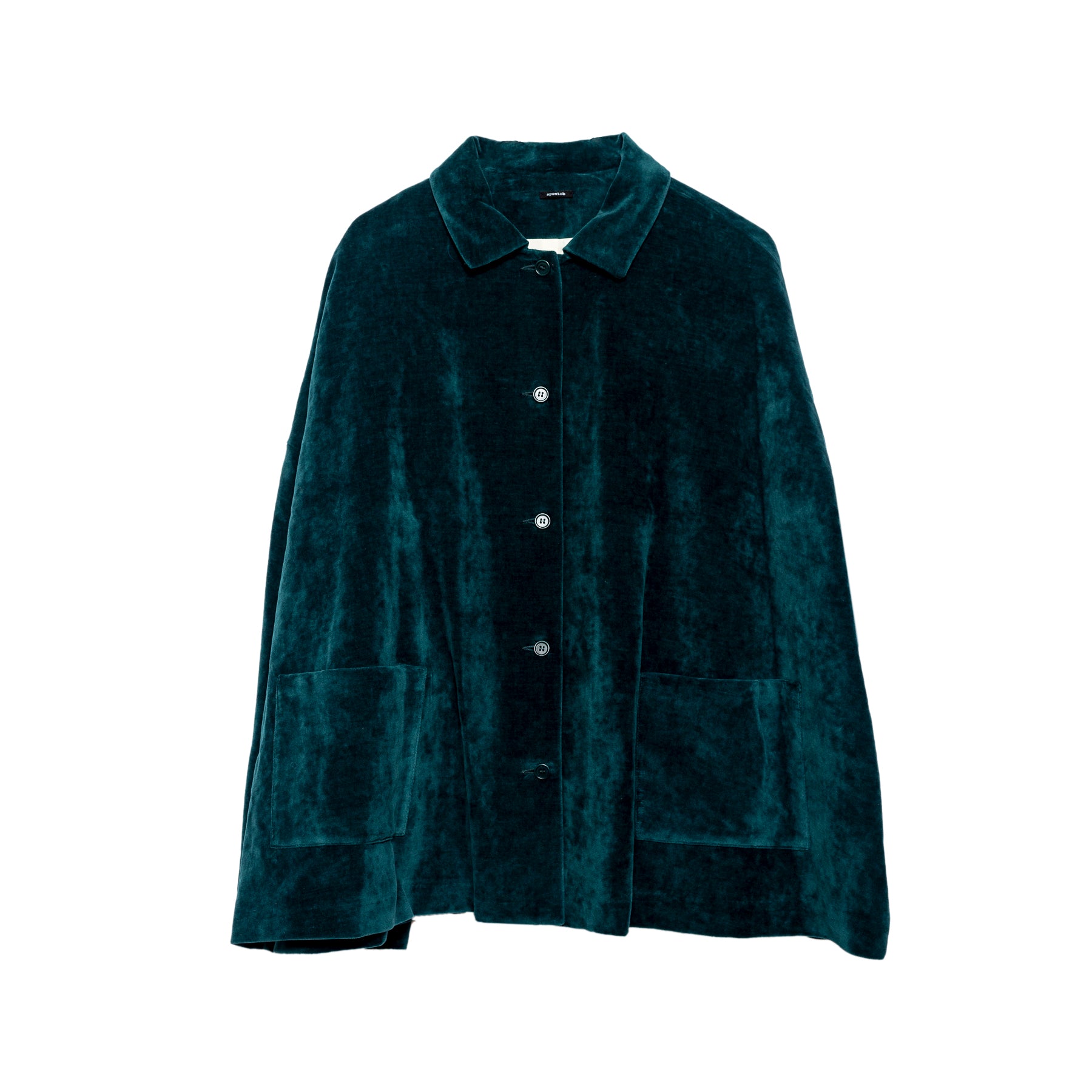 Apuntob Cotton Linen Velvet Jacket in Peacock | Clove & Creek