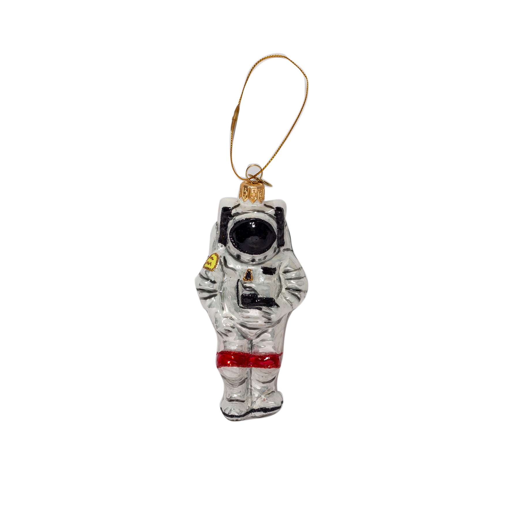 Astronaut ornament on a white background