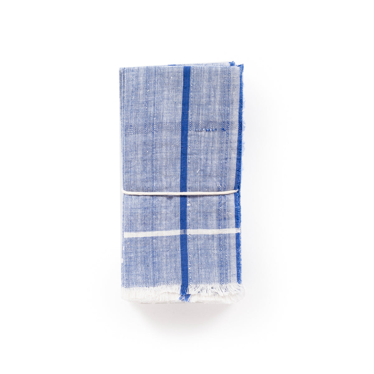 Auntie Oti Blue and White Line Napkin Set