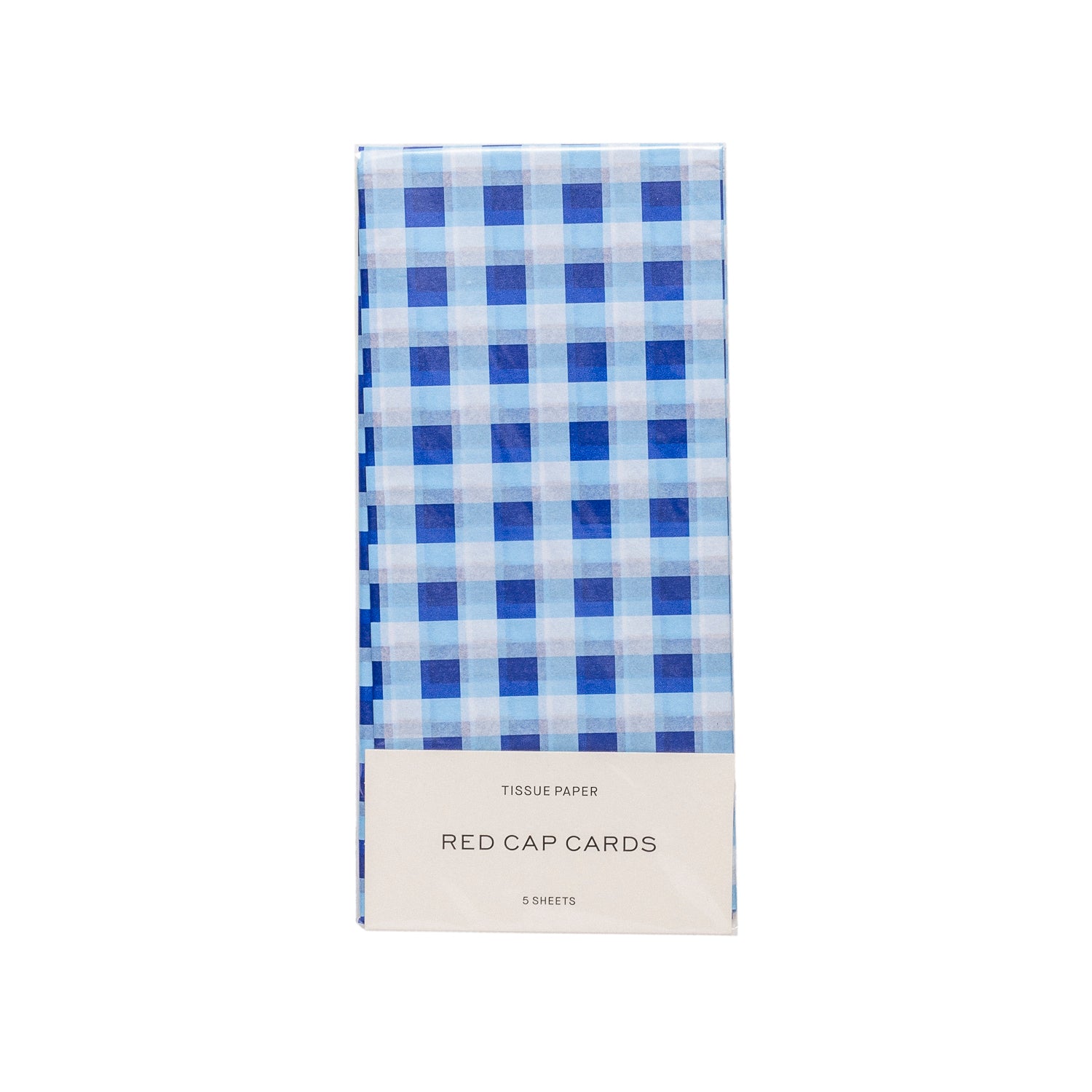Blue Gingham Tissue Paper