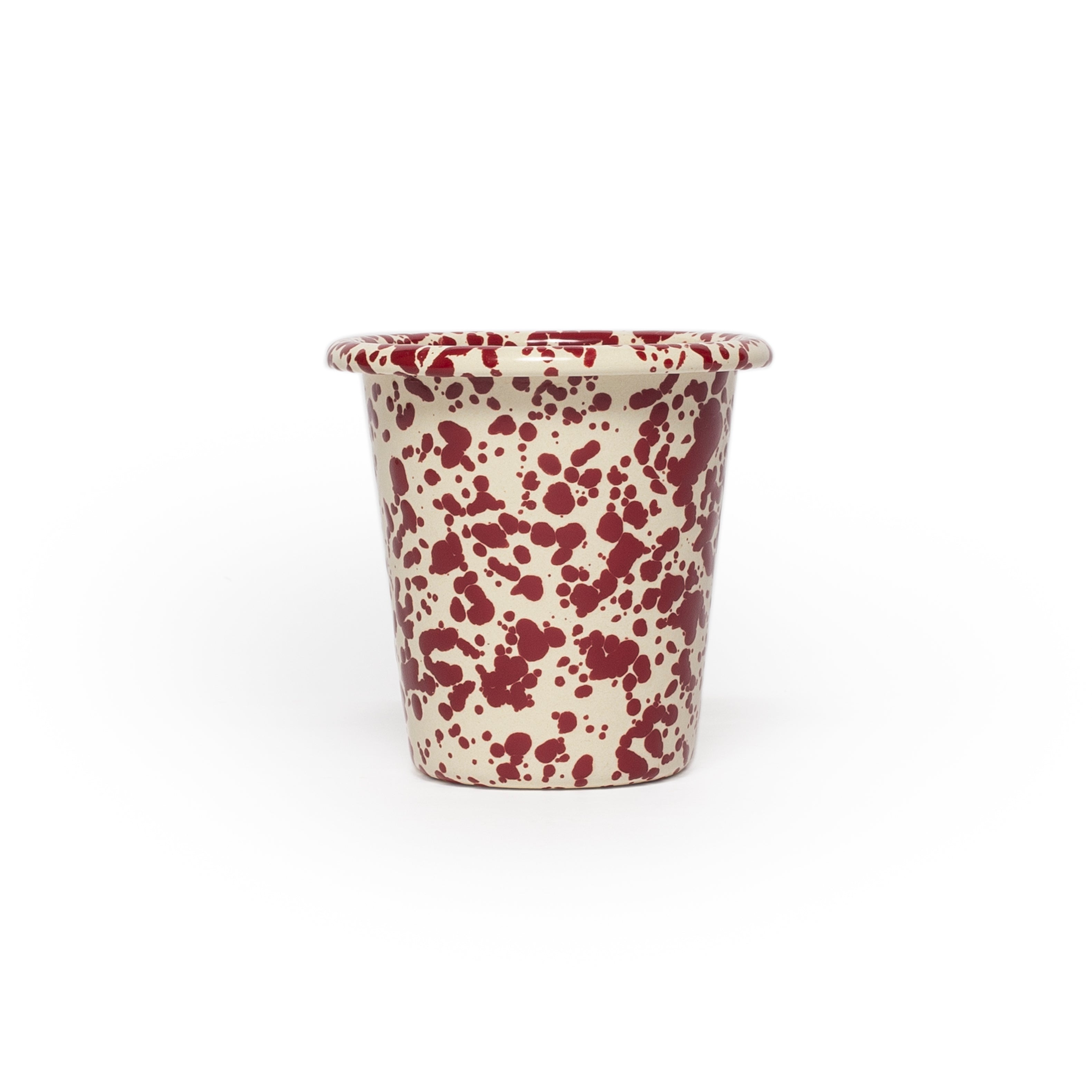 Splatter enamel tumbler