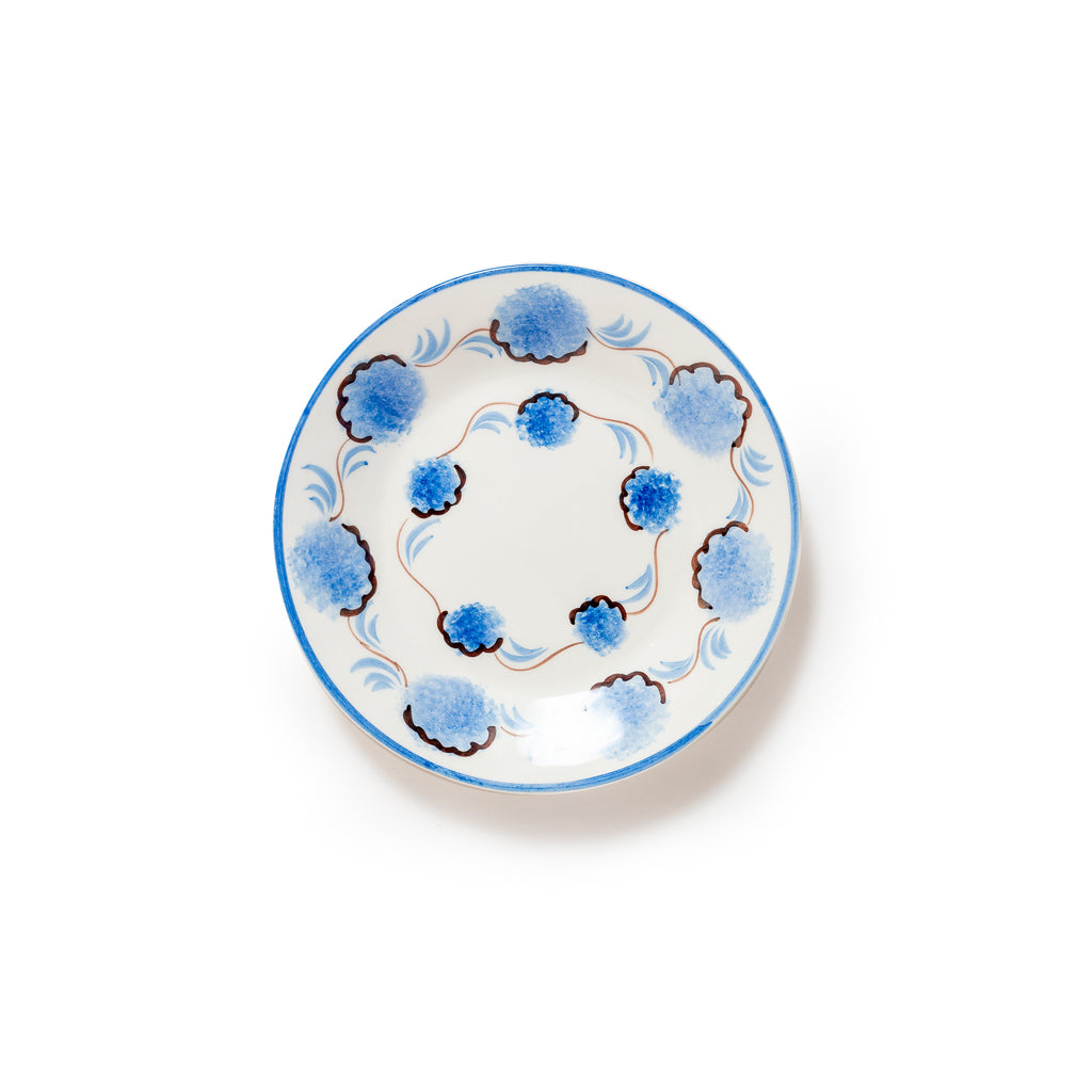 Carolina Irving Blue Flower Dessert Plate