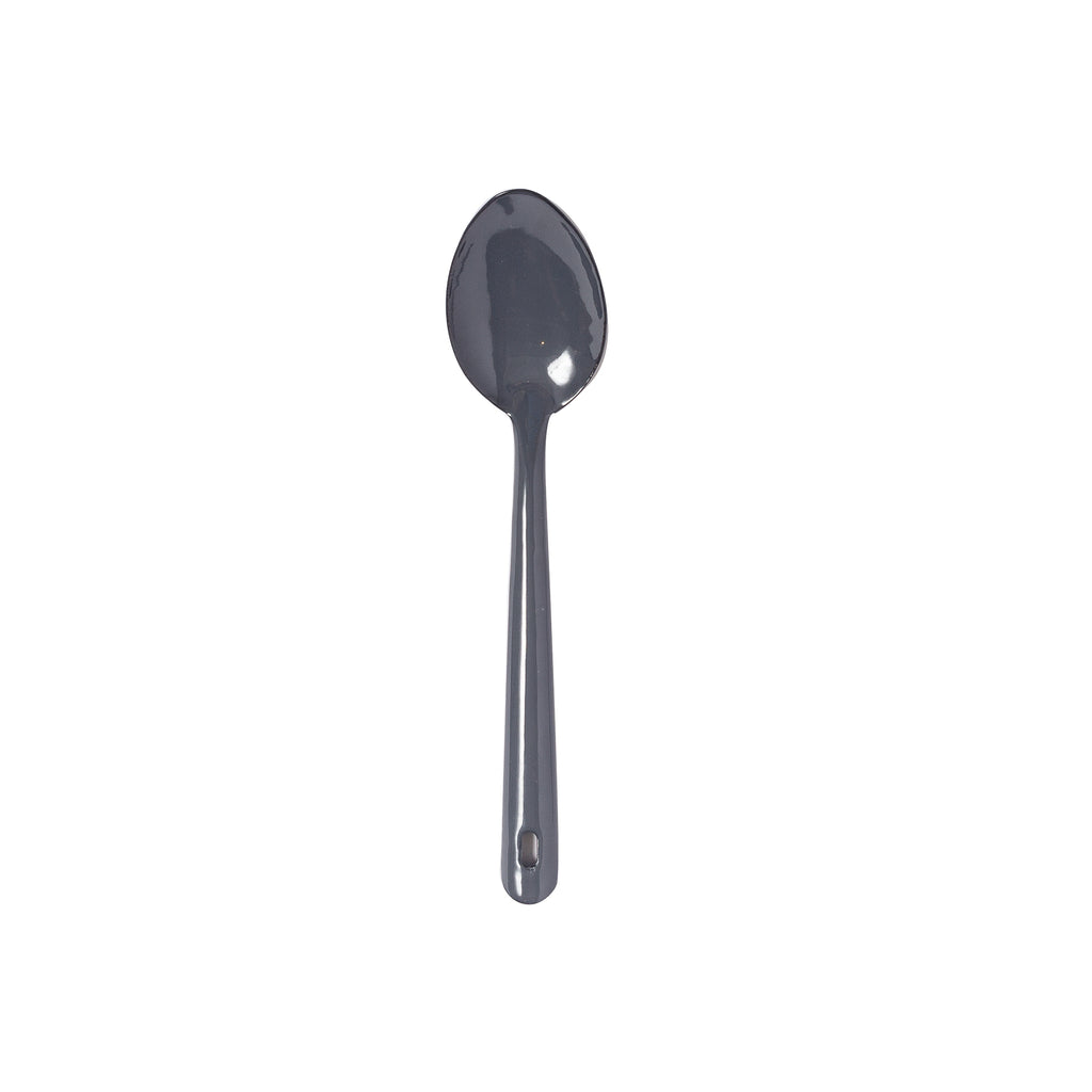 Enamelware Large Serving Spoon in Pacifica Grey