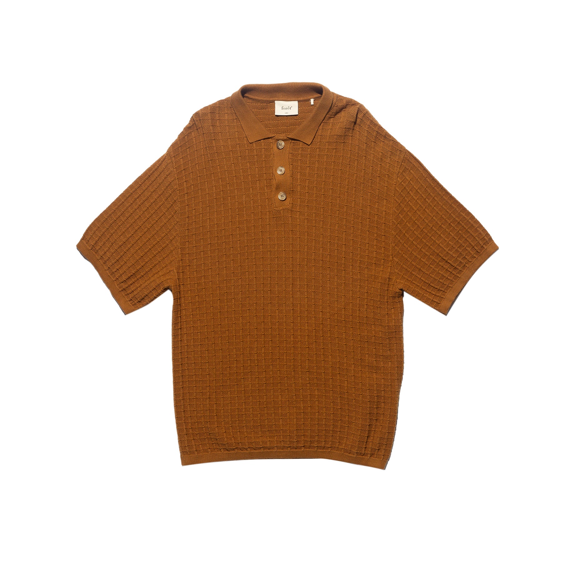 Foret Loch Short Sleeve Knit Polo Rubber