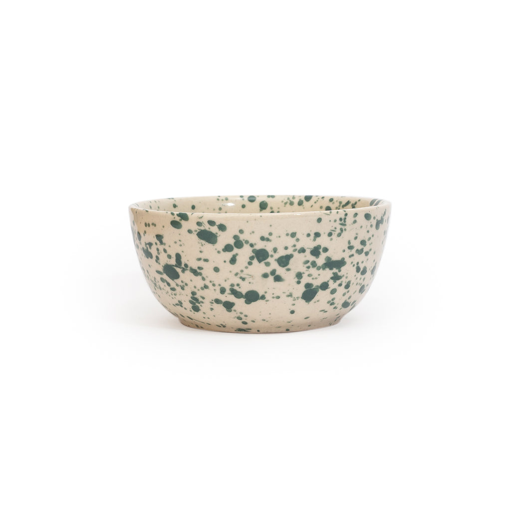 Green Splatter Bowl Set
