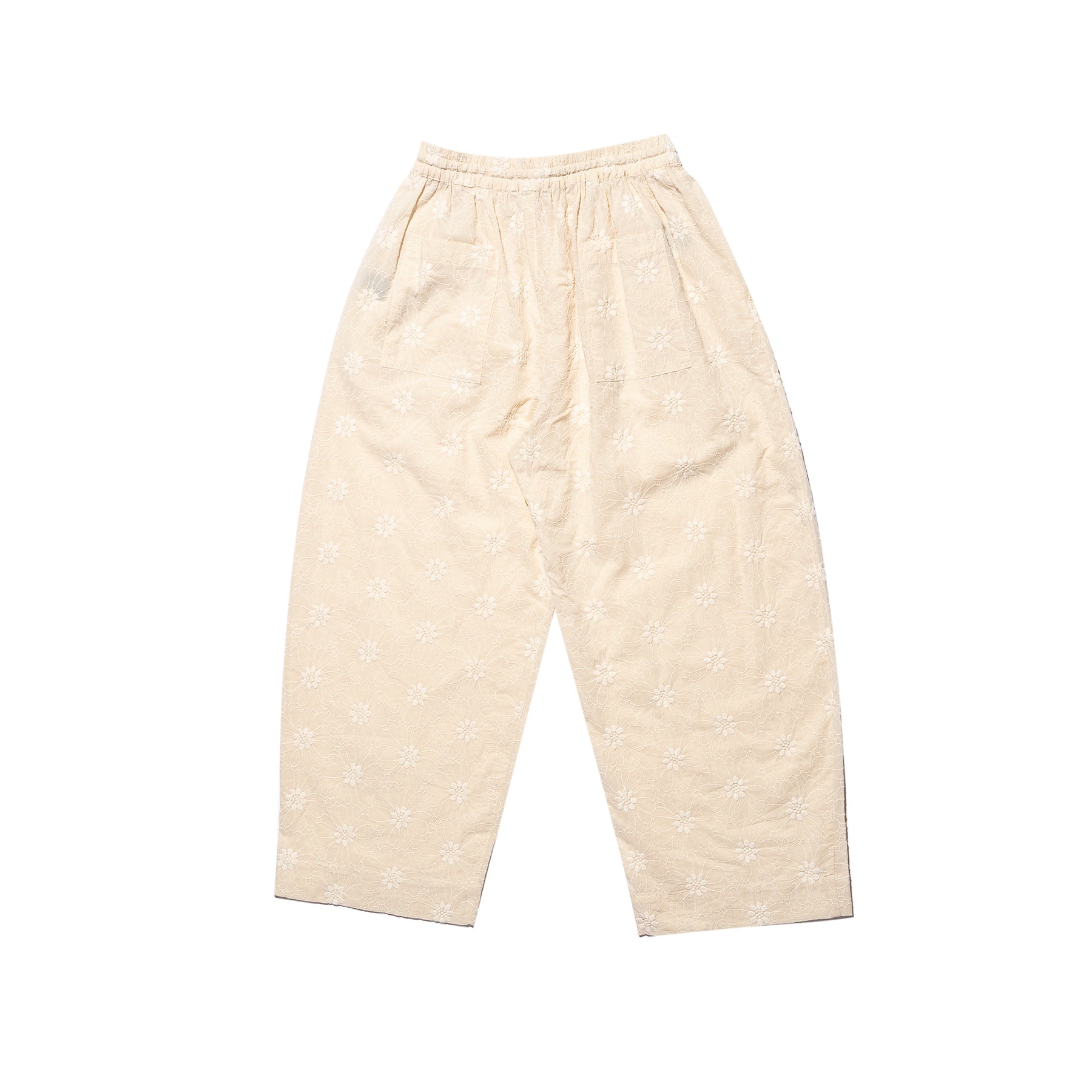 Grei Easy Pant Flower Deco Natural