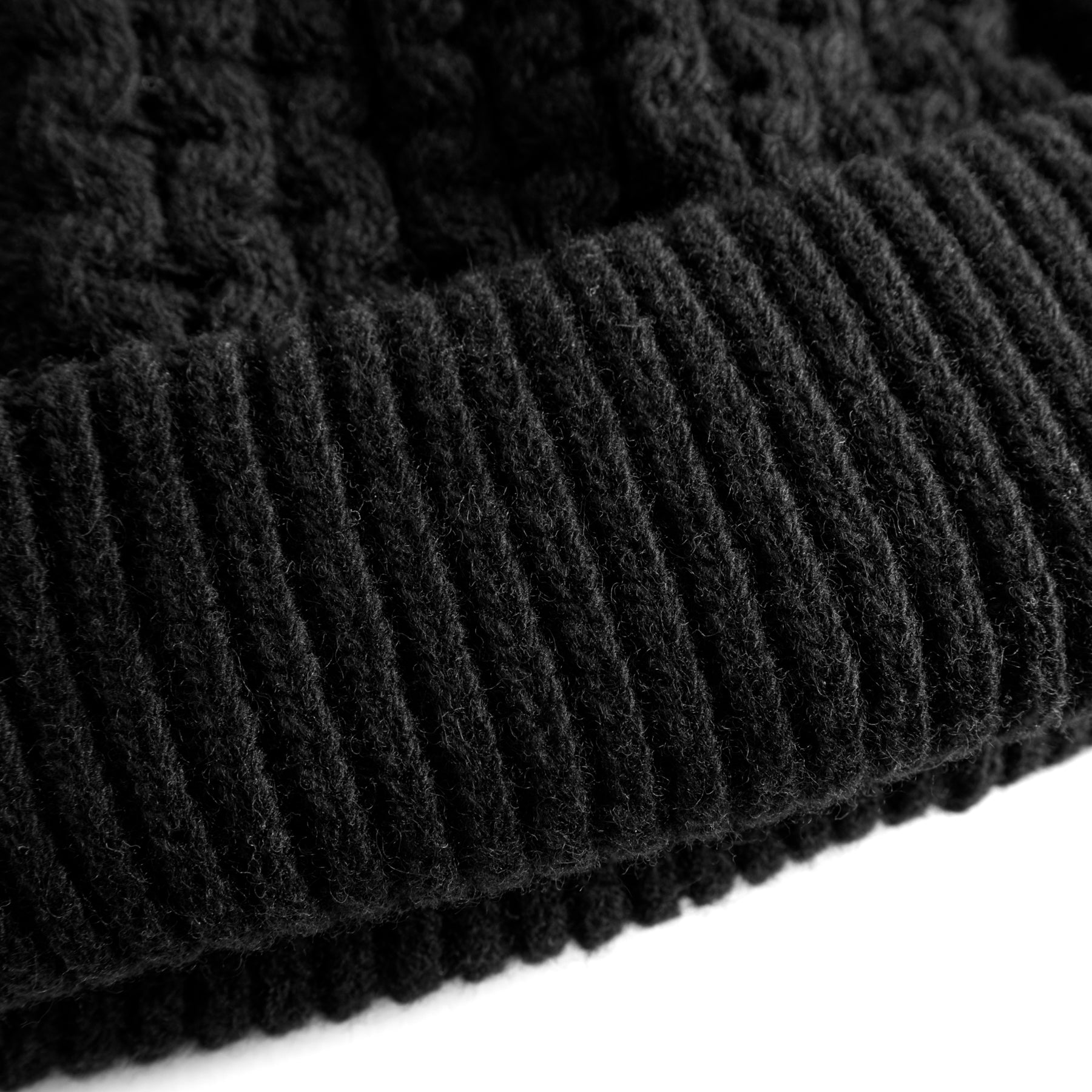 Foret Hybrid Cable Beanie Black