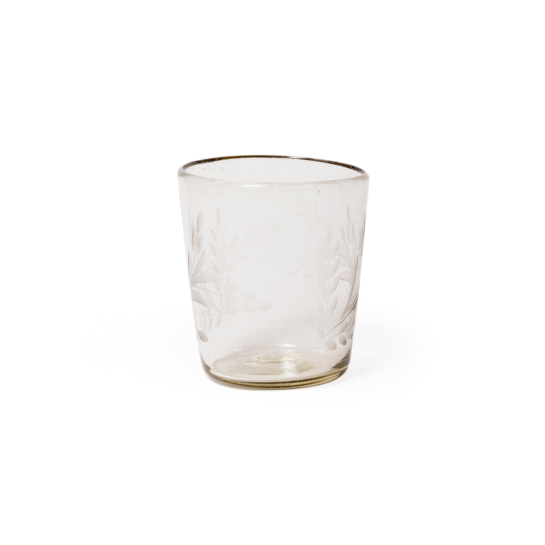 Hand-Etched Conical Tumbler
