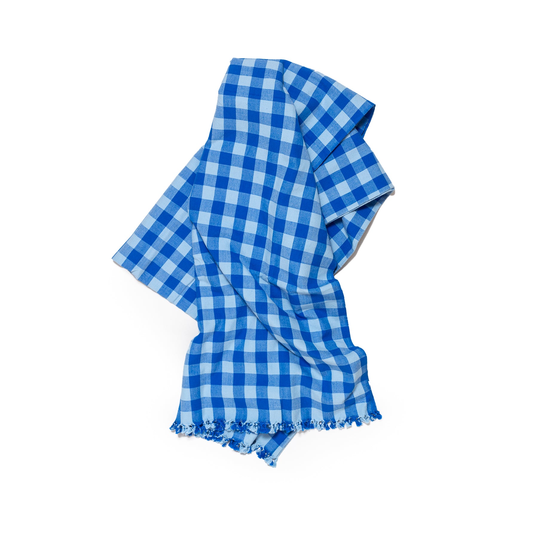 Heather Taylor Blue Gingham Tablecloth