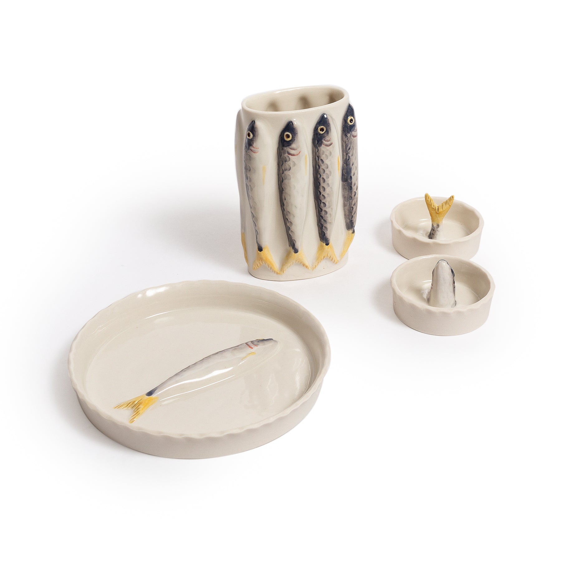 PetitFelts Sardine Salt Bowl Set