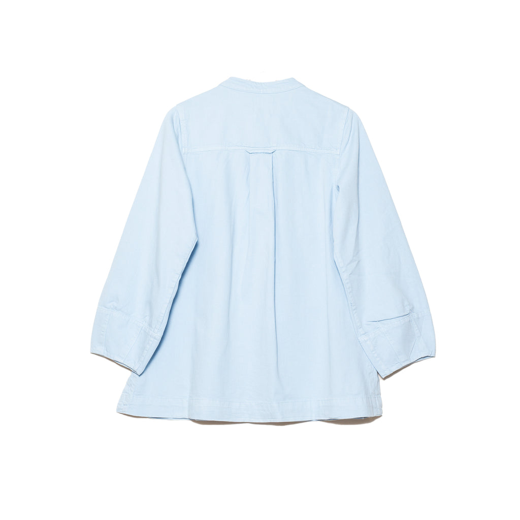 Toast Garment Dyed Lightweight Organic Denim Jacket Pale Blue