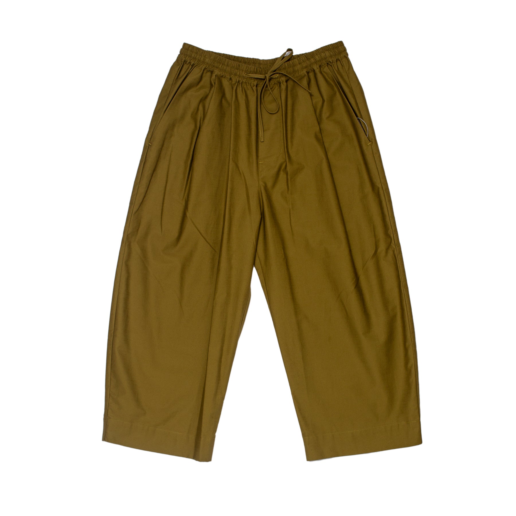 Grei Ovate Baggy Tumbled Crepe Sateen Pant Olive