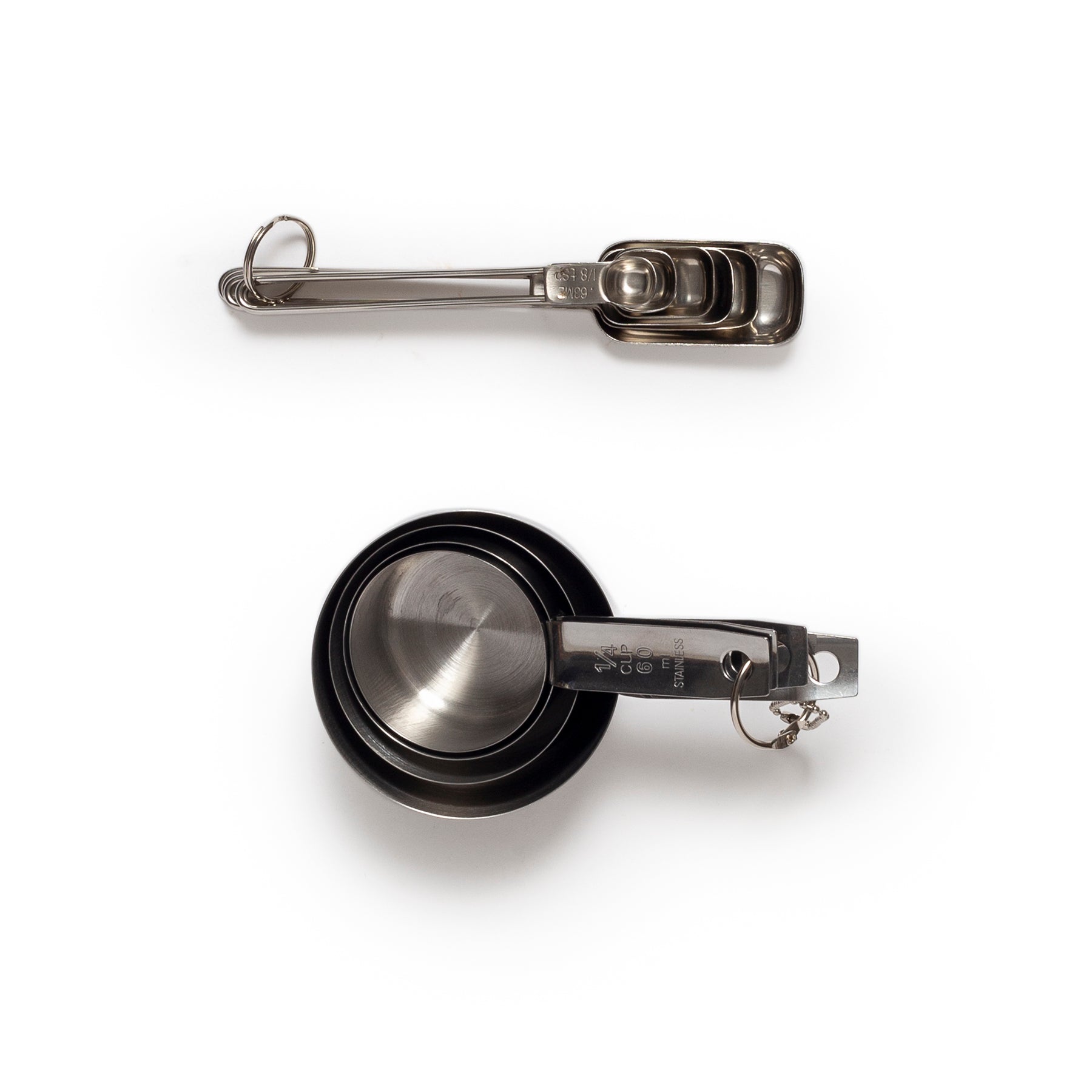 Stainless Steel Measuring Cup and Spoon Set