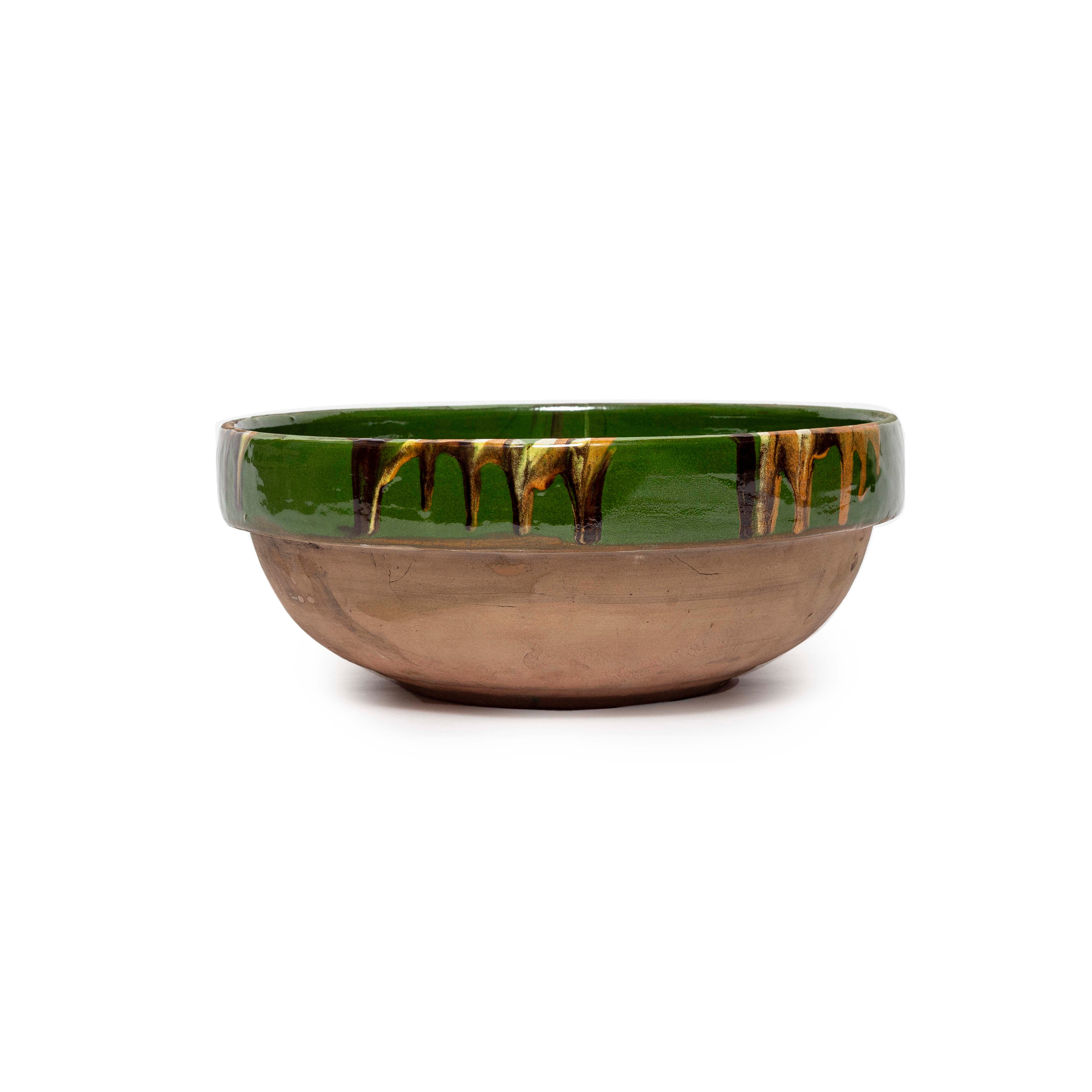 Marbelized Green Cottage Crafted Bowls