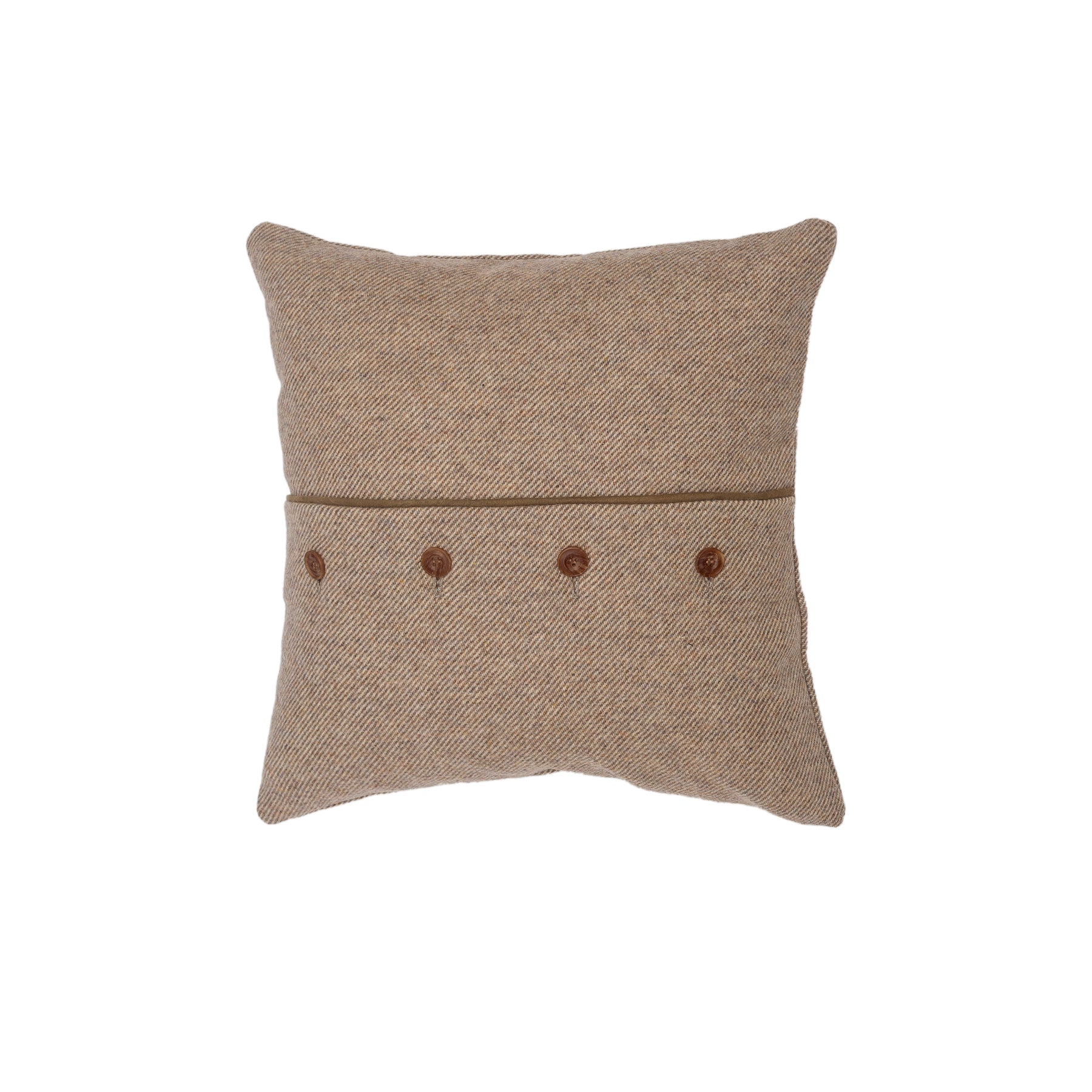 Adisi Sand Wool And Suede Cushion