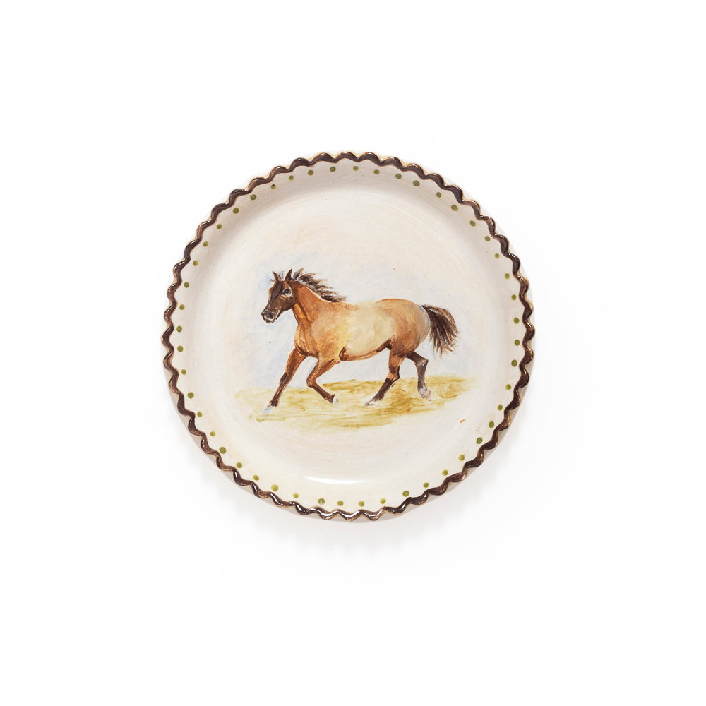 Mary Aldrich Horse Dessert Plate