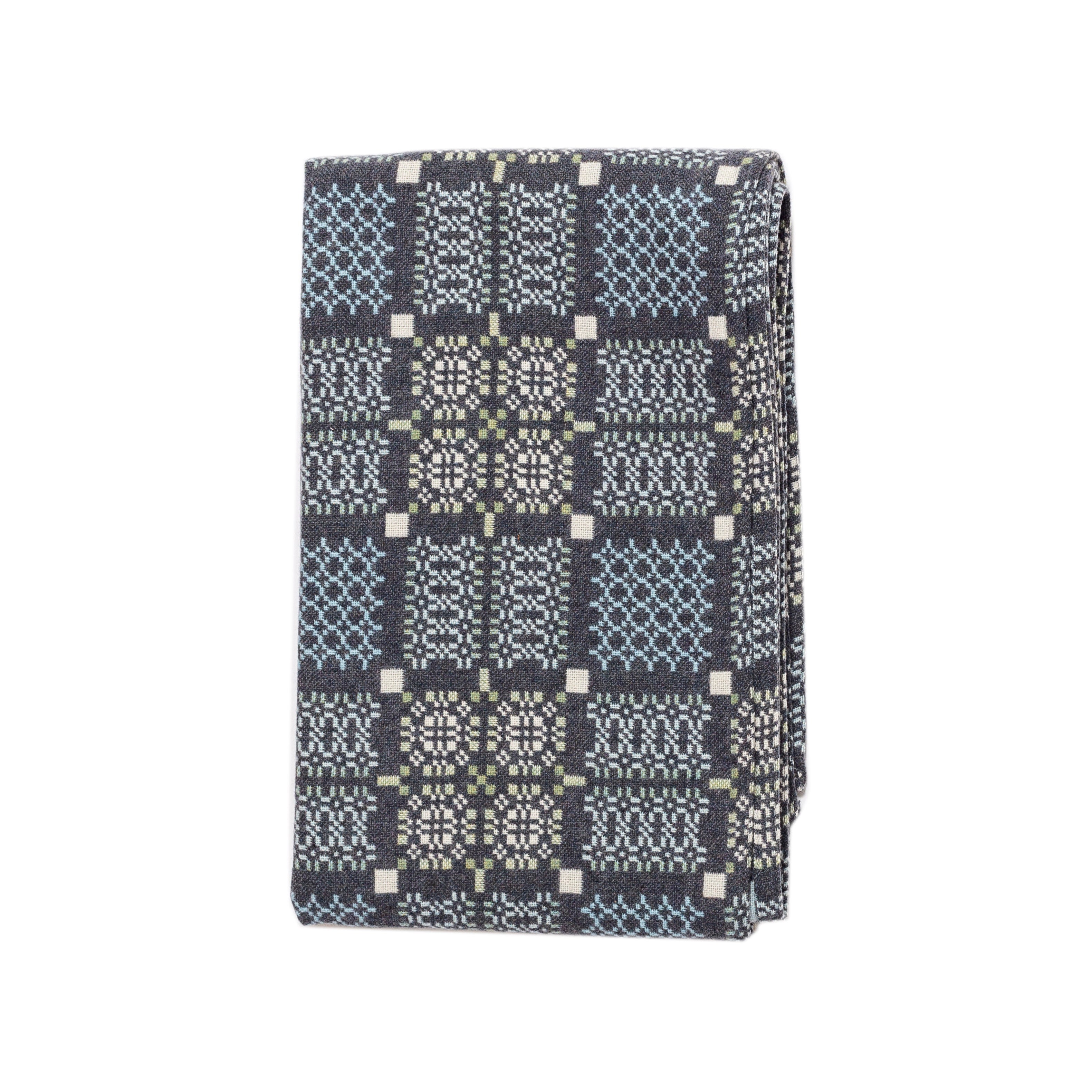 Melin Tregwynt Knot Garden Bluestone Throw