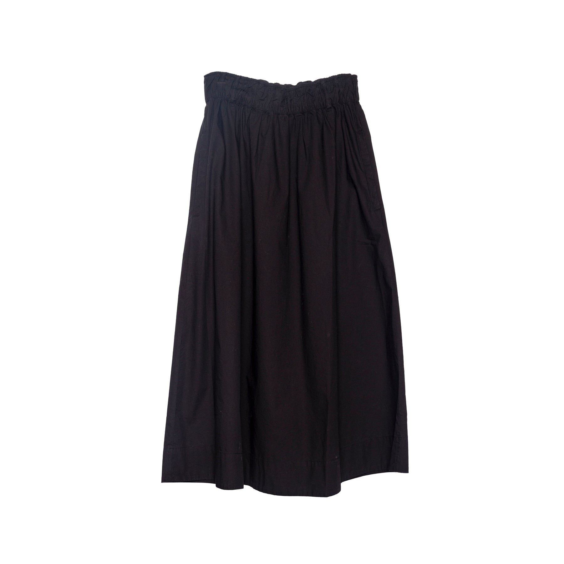 Merz b. Schwanen Cotton Poplin Skirt Black